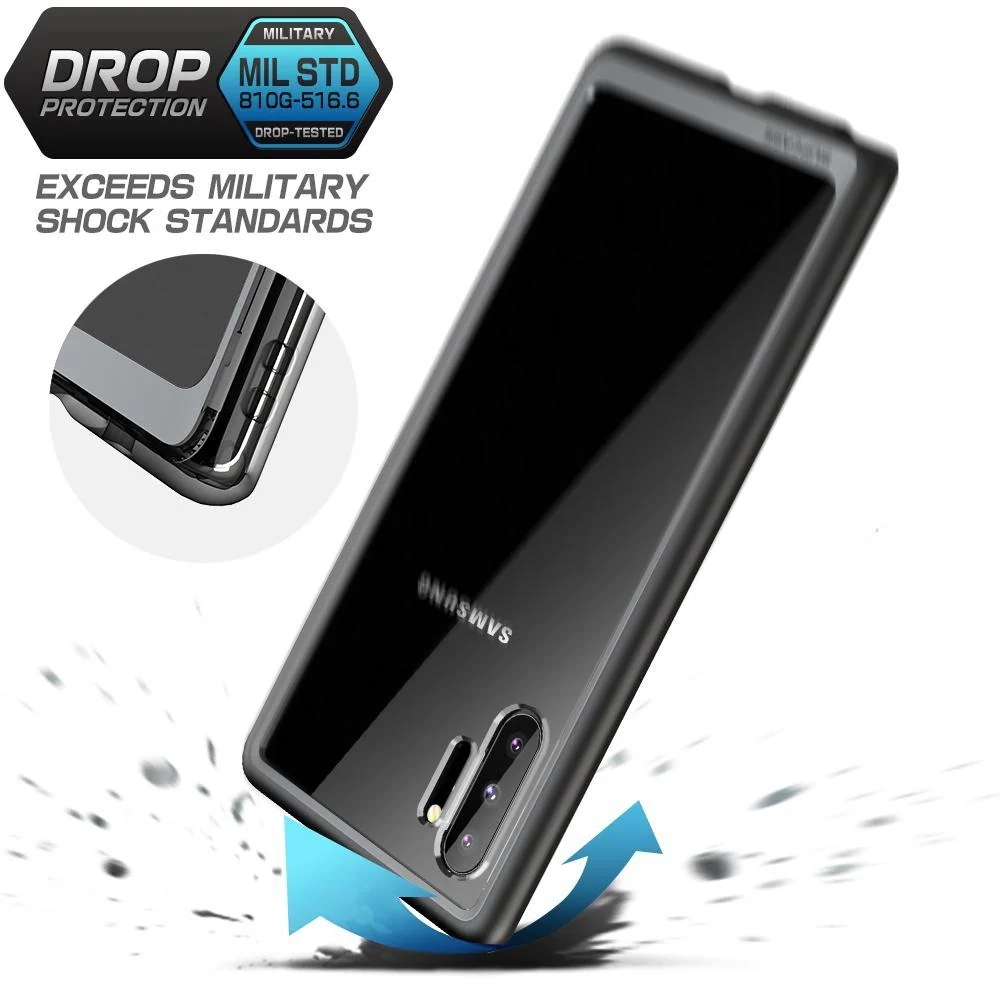 Galaxy Note10 Unicorn Beetle Style Clear Case-Black - Image 4
