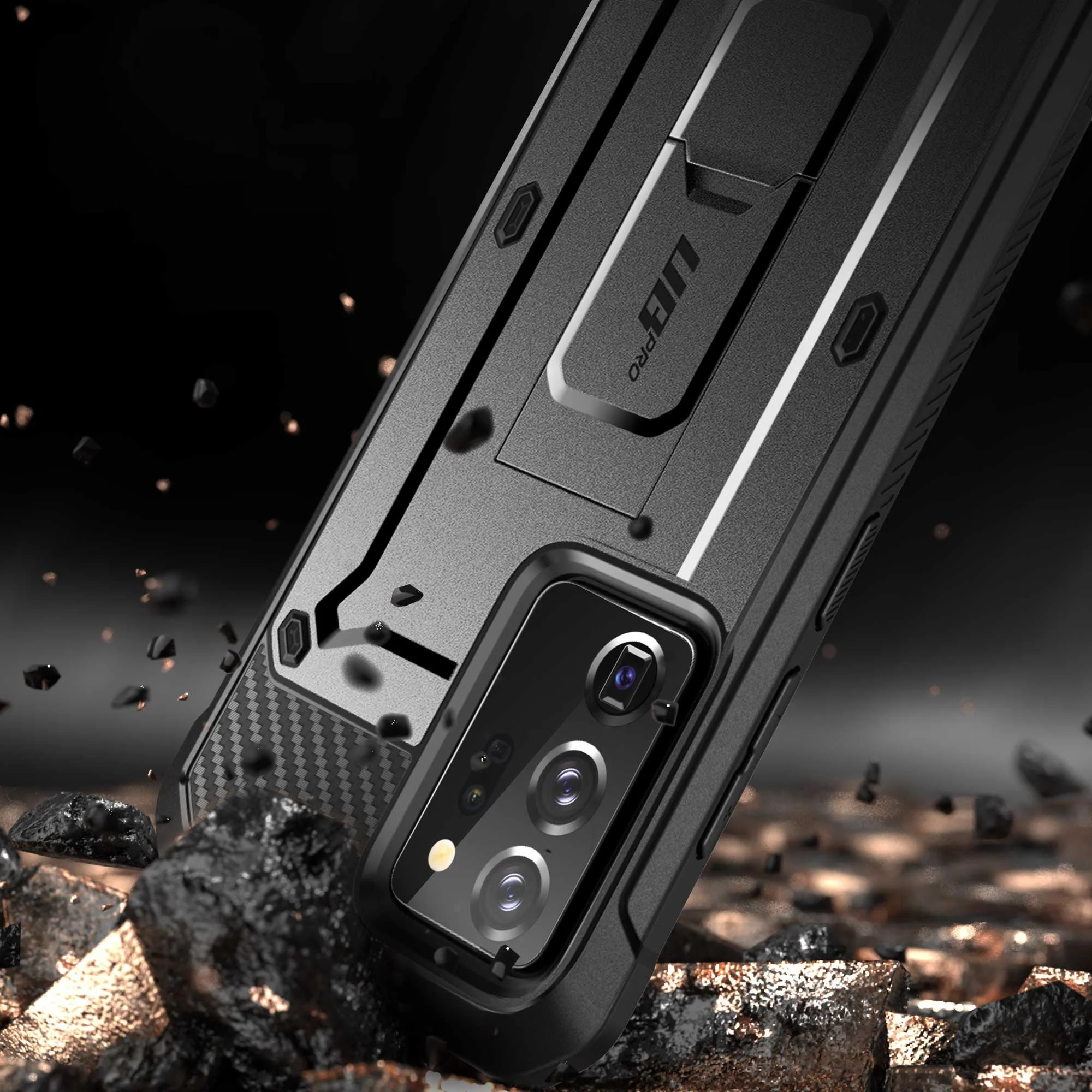 Galaxy Note20 Ultra Unicorn Beetle PRO Rugged Holster Case(Open-Box)-Black - Image 3