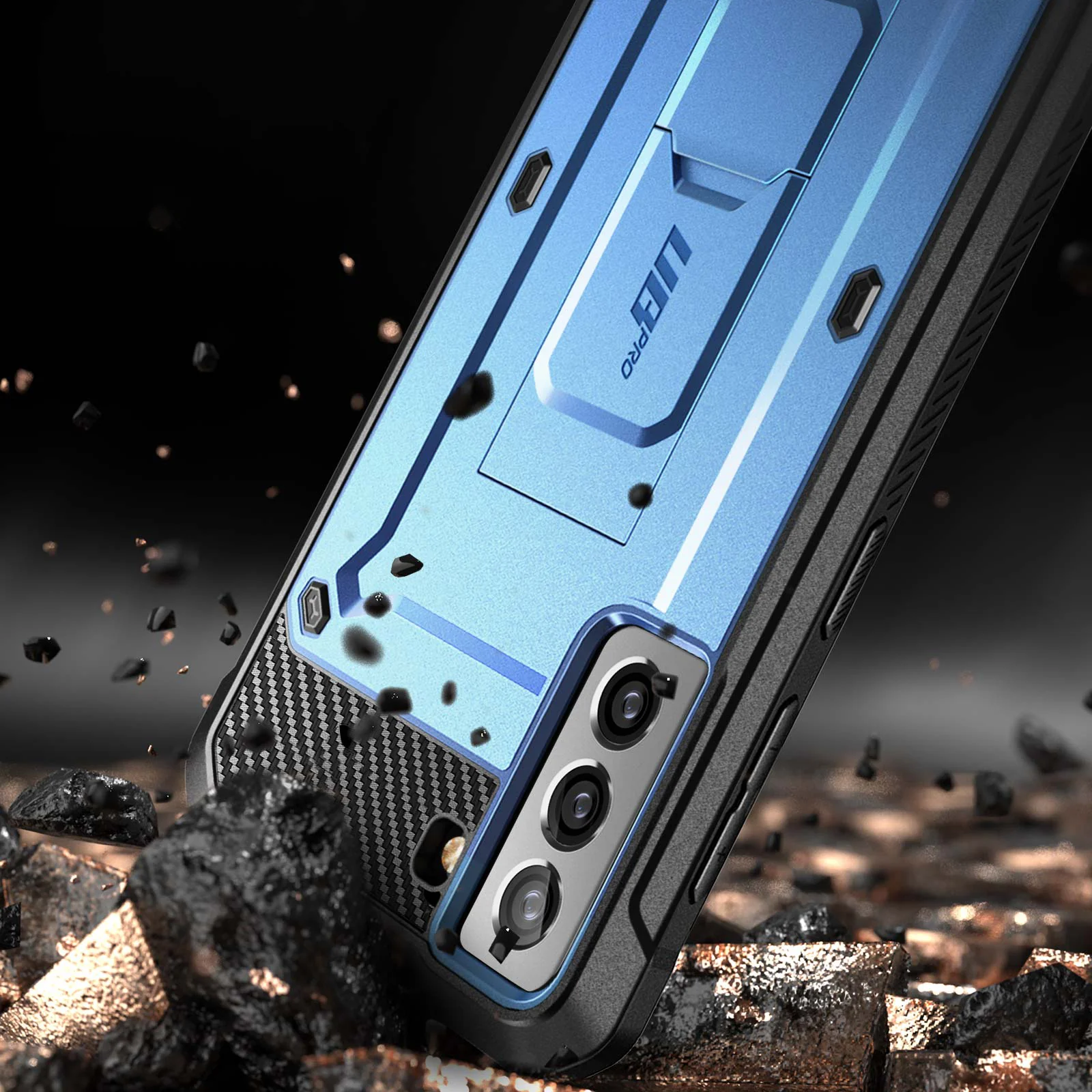 Galaxy S21 Plus Unicorn Beetle Pro Rugged Case-Metallic Blue - Image 3