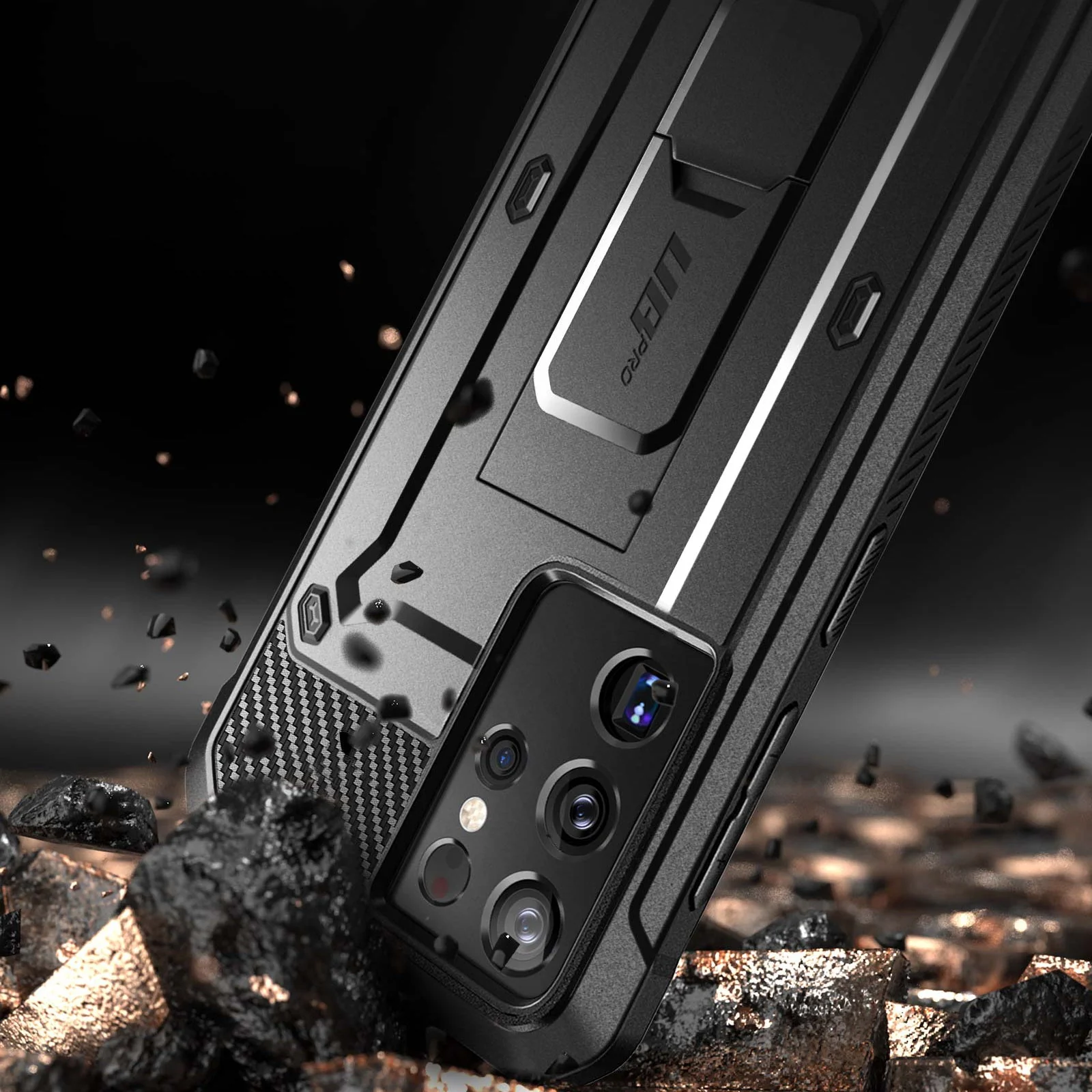 Galaxy S21 Ultra Unicorn Beetle Pro Rugged Case(open box)-Black - Image 3