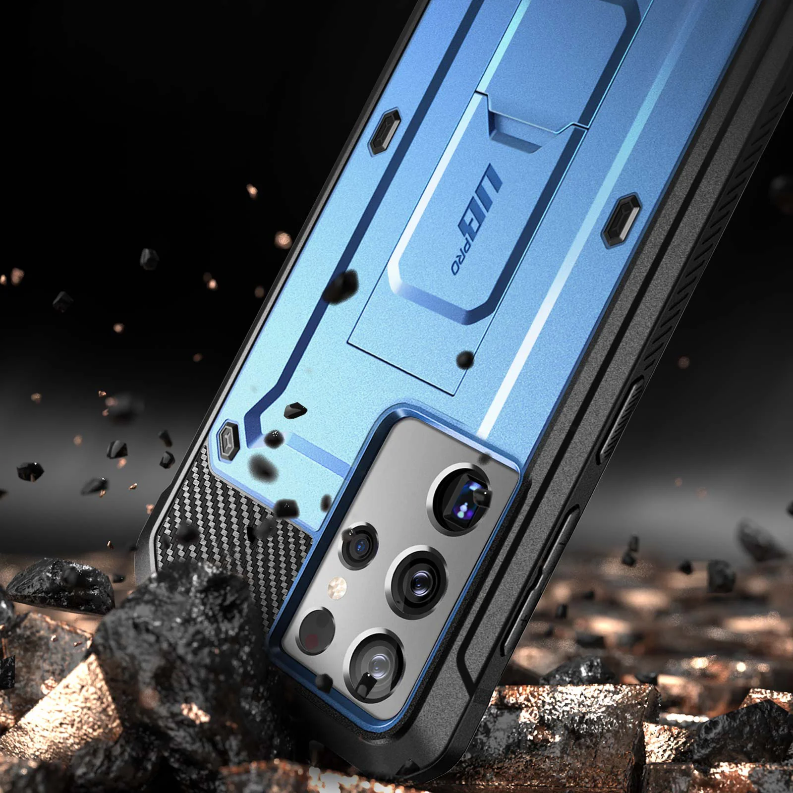 Galaxy S21 Ultra Unicorn Beetle Pro Rugged Case-Metallic Blue - Image 3