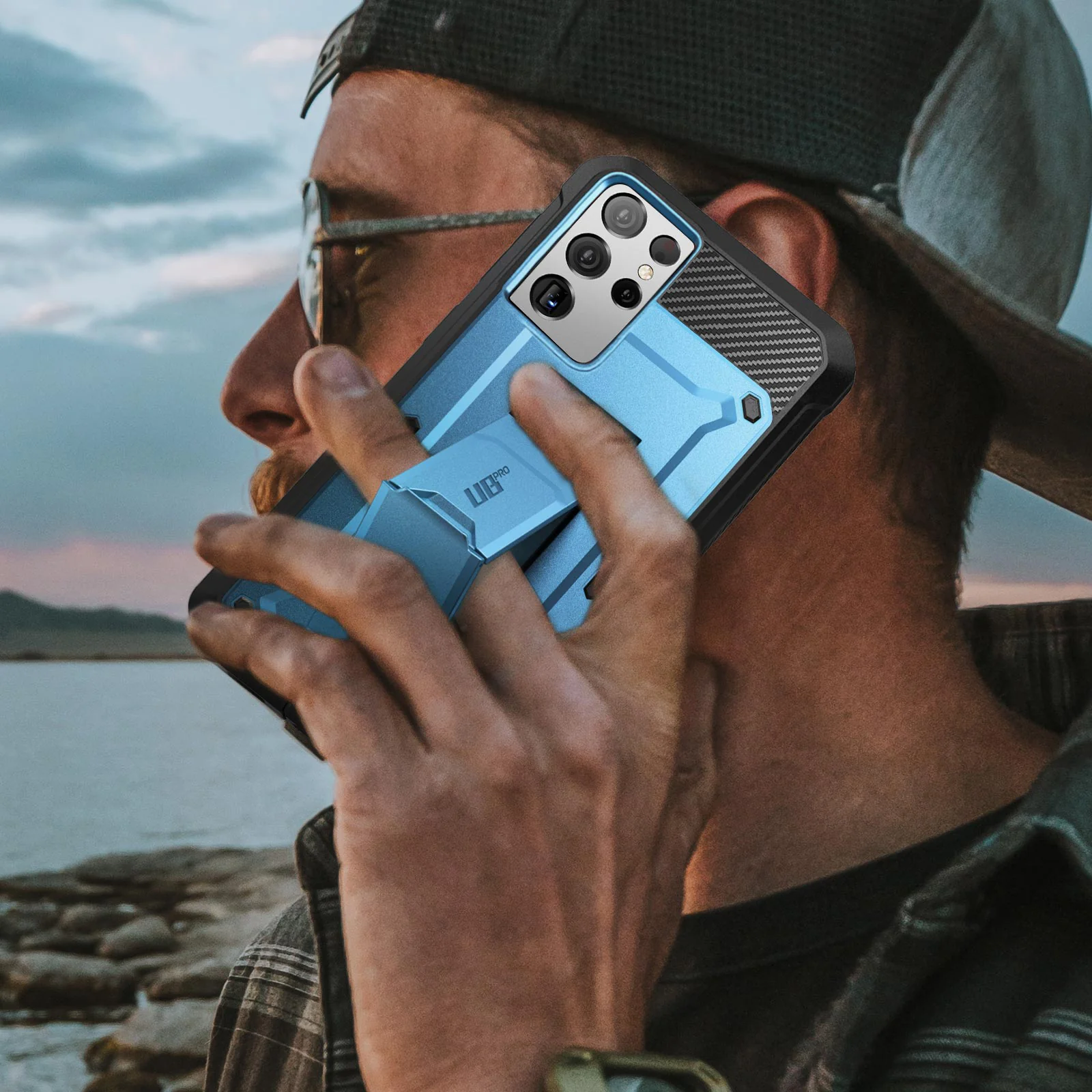 Galaxy S21 Ultra Unicorn Beetle Pro Rugged Case-Metallic Blue - Image 9