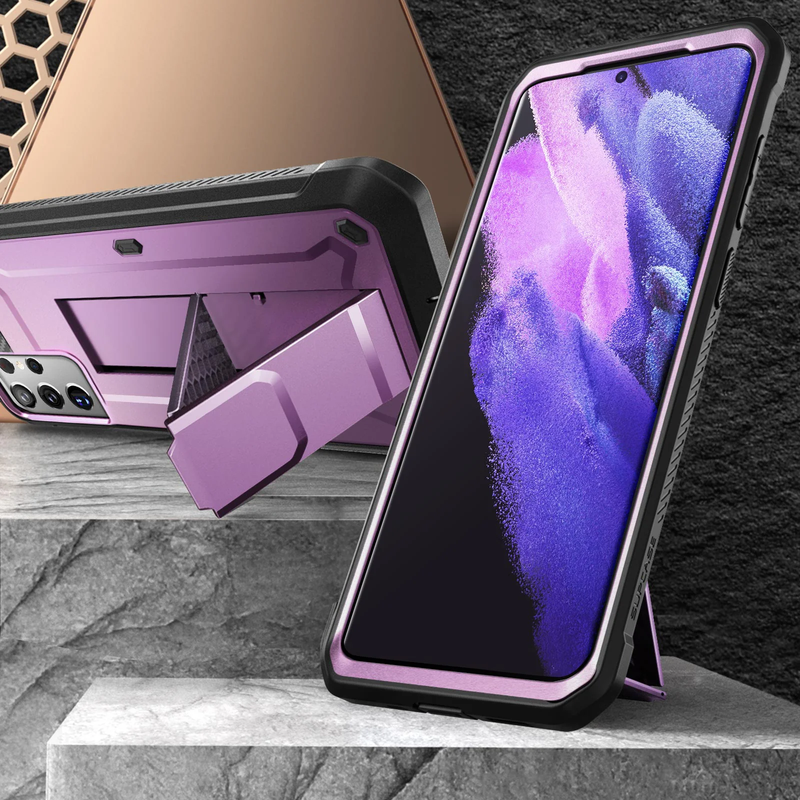 Galaxy S21 Ultra Unicorn Beetle Pro Rugged Case-Metallic Purple - Image 4