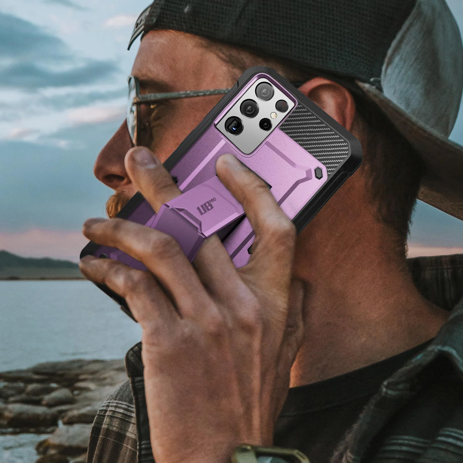 Galaxy S21 Ultra Unicorn Beetle Pro Rugged Case-Metallic Purple - Image 9