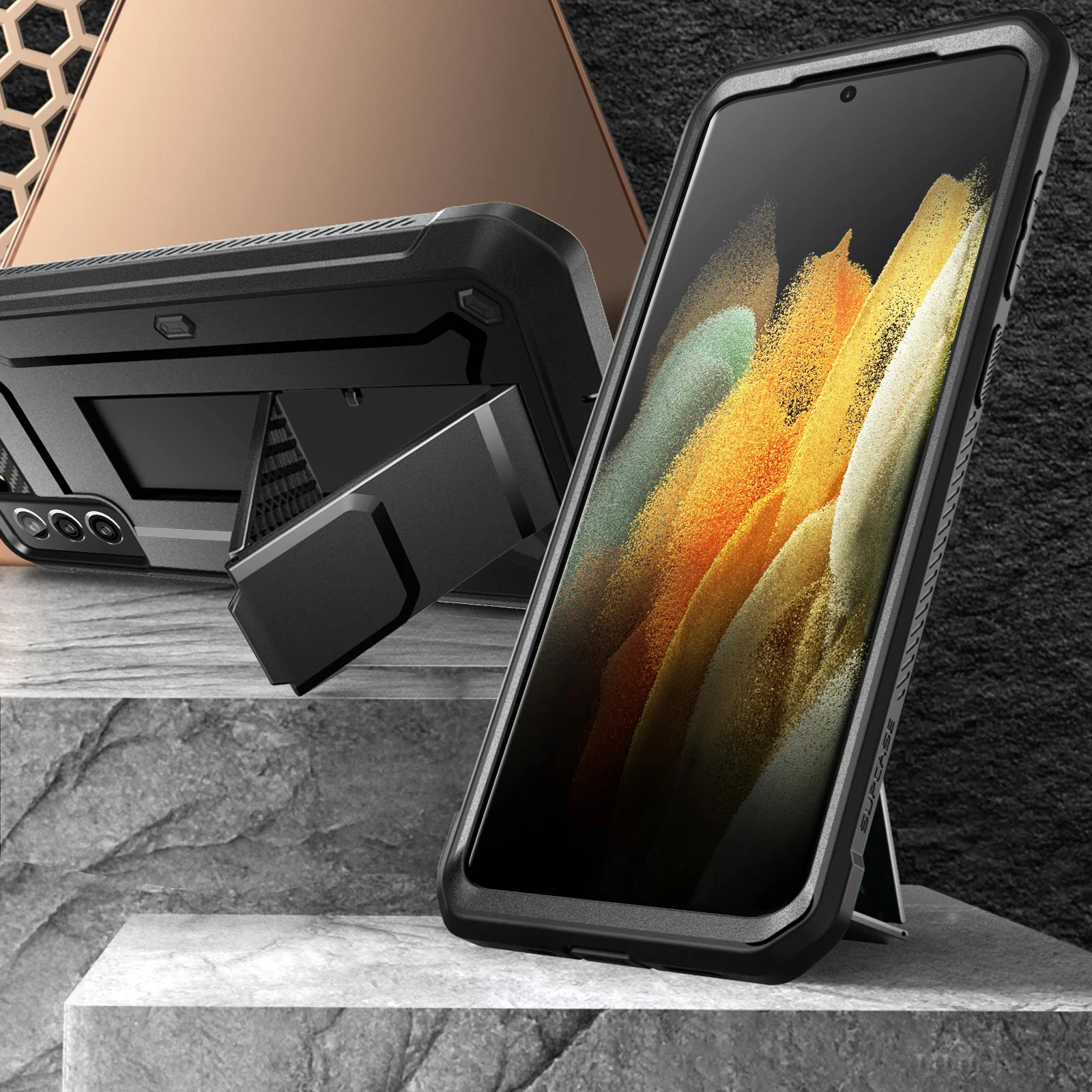 Galaxy S21 Unicorn Beetle Pro Rugged Case-Black - Image 4