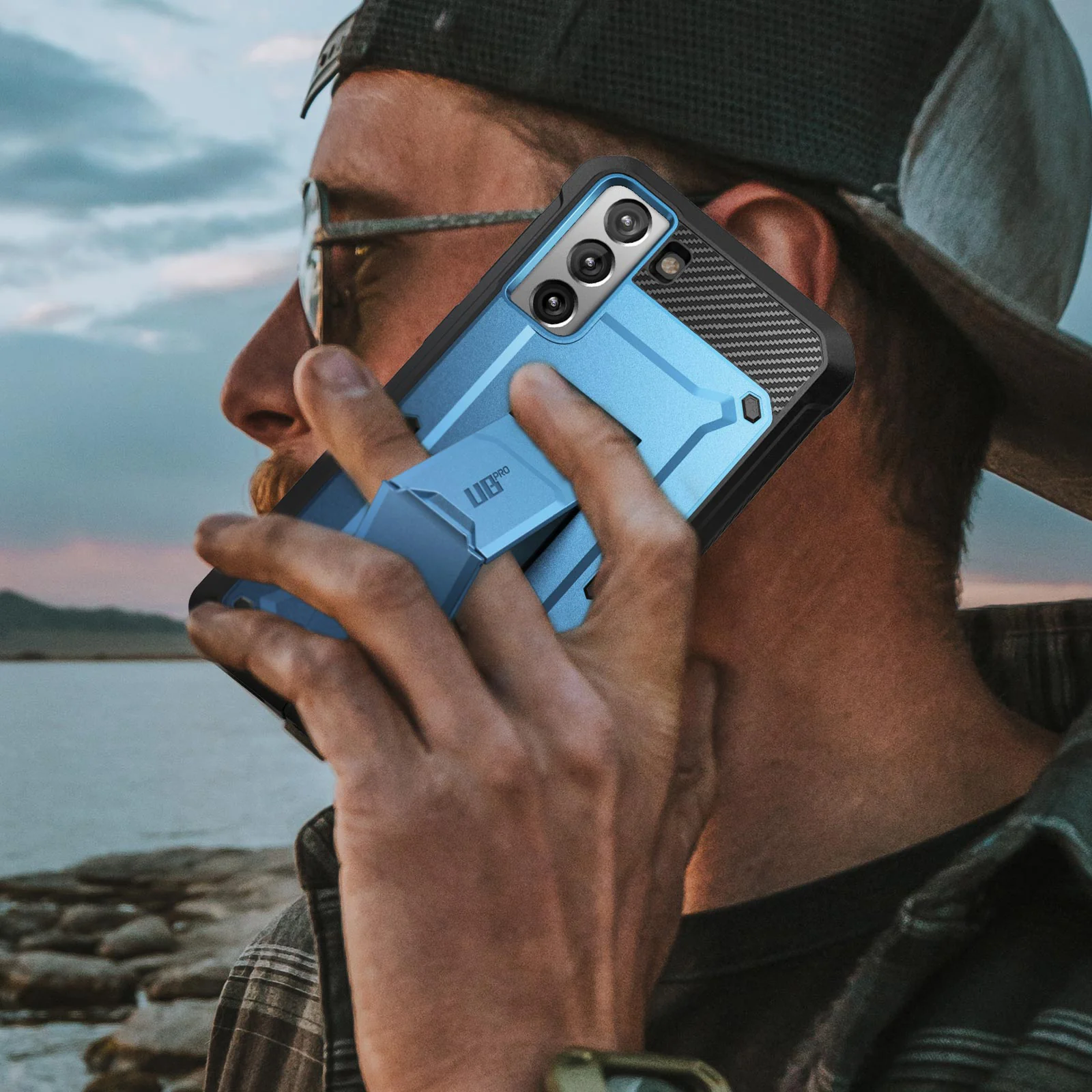 Galaxy S21 Unicorn Beetle Pro Rugged Case-Metallic Blue - Image 9