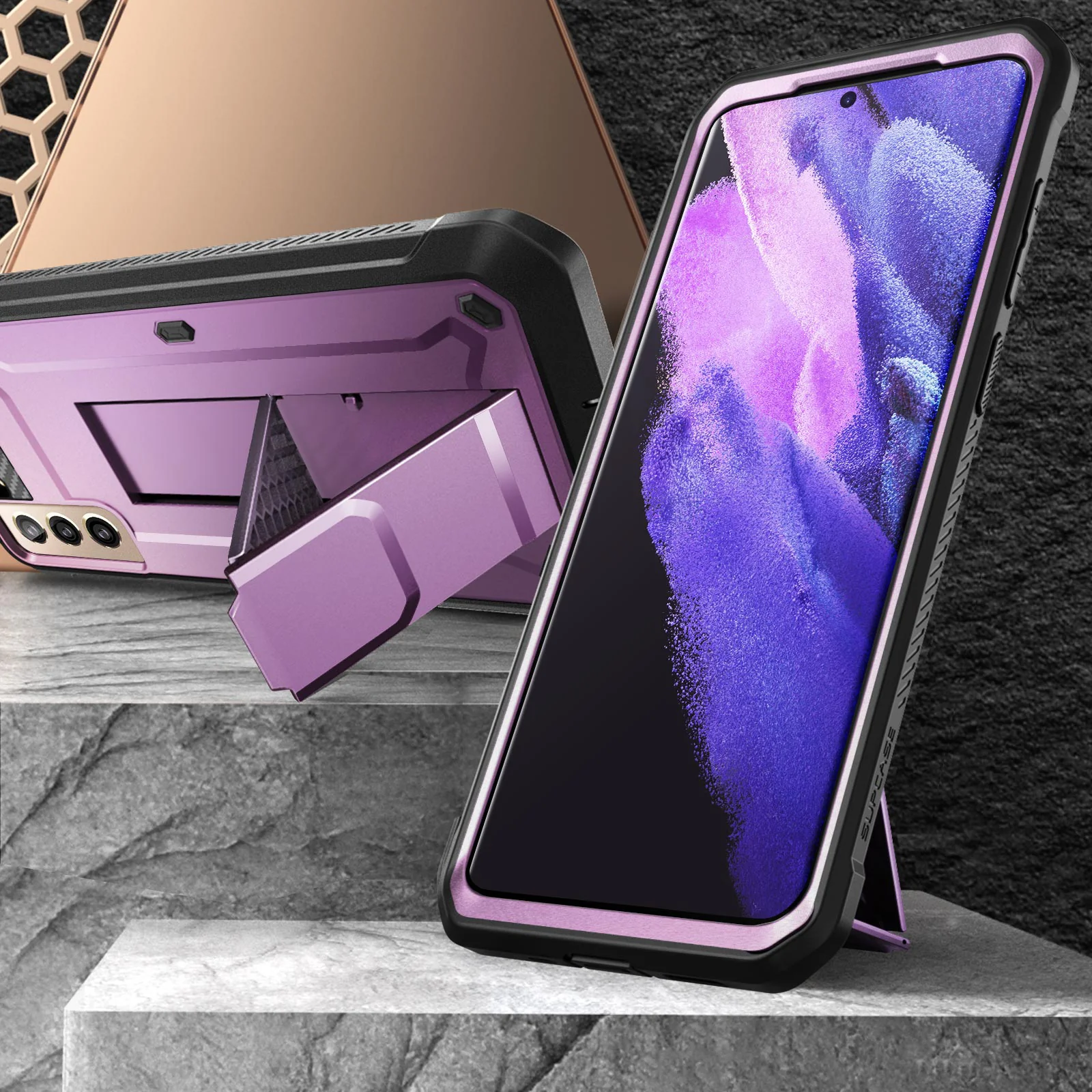 Galaxy S21 Unicorn Beetle Pro Rugged Case-Metallic Purple - Image 4