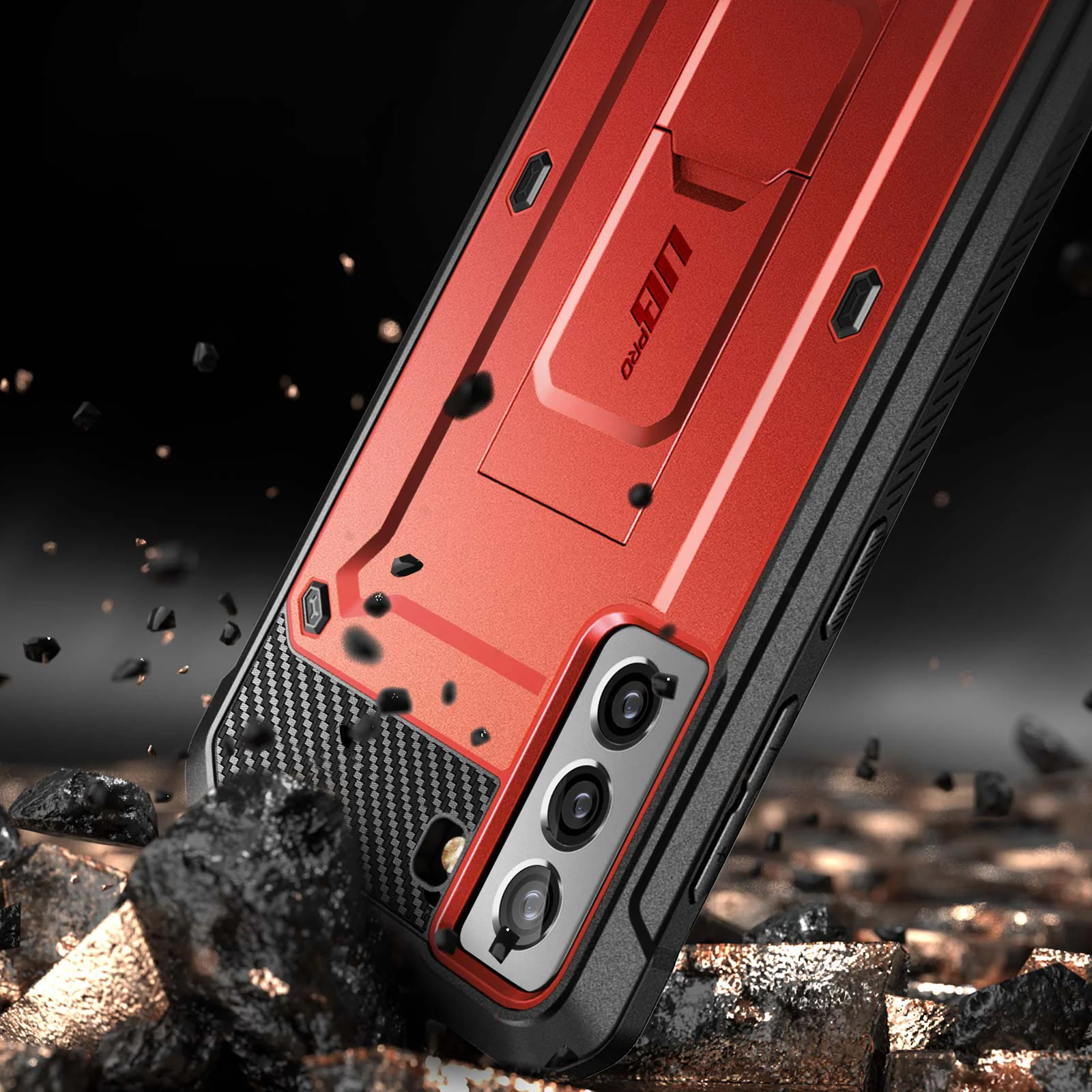 Galaxy S21 Unicorn Beetle Pro Rugged Case-Metallic Red - Image 3