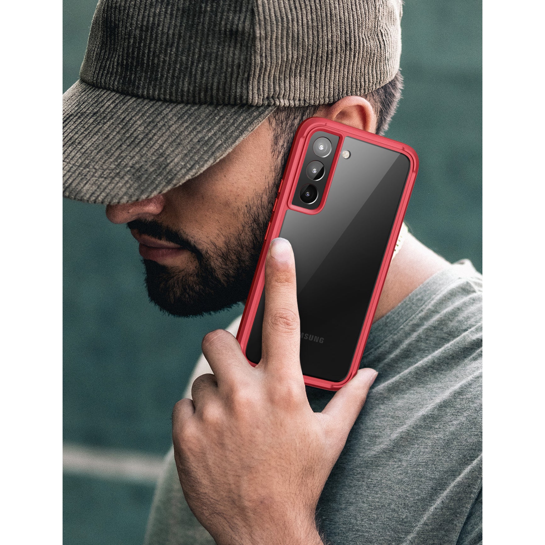 Galaxy S22 Unicorn Beetle EDGE XT Bumper Case-Metallic Red - Image 9