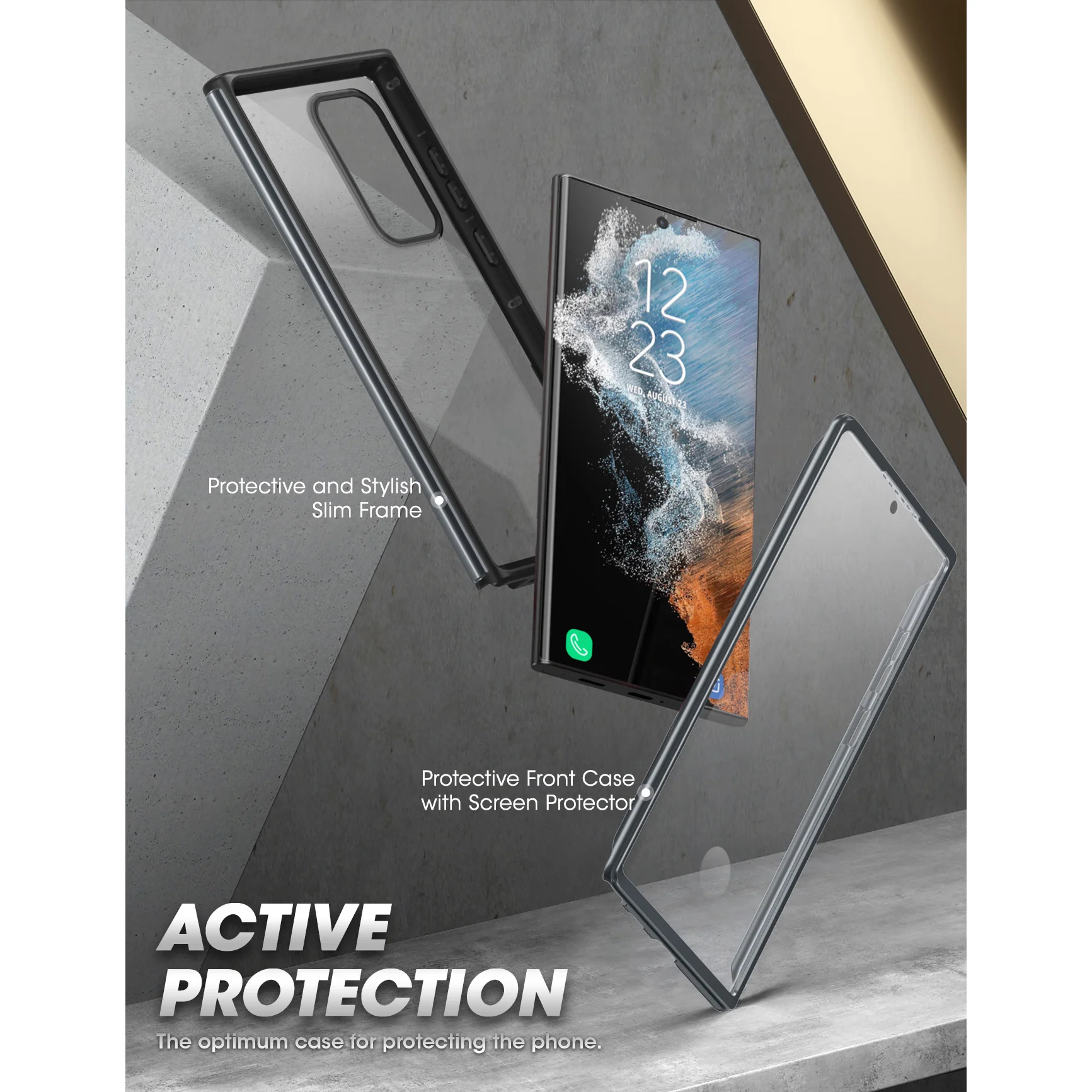 Galaxy S22 Ultra Unicorn Beetle EDGE XT Bumper Case-Black - Image 3