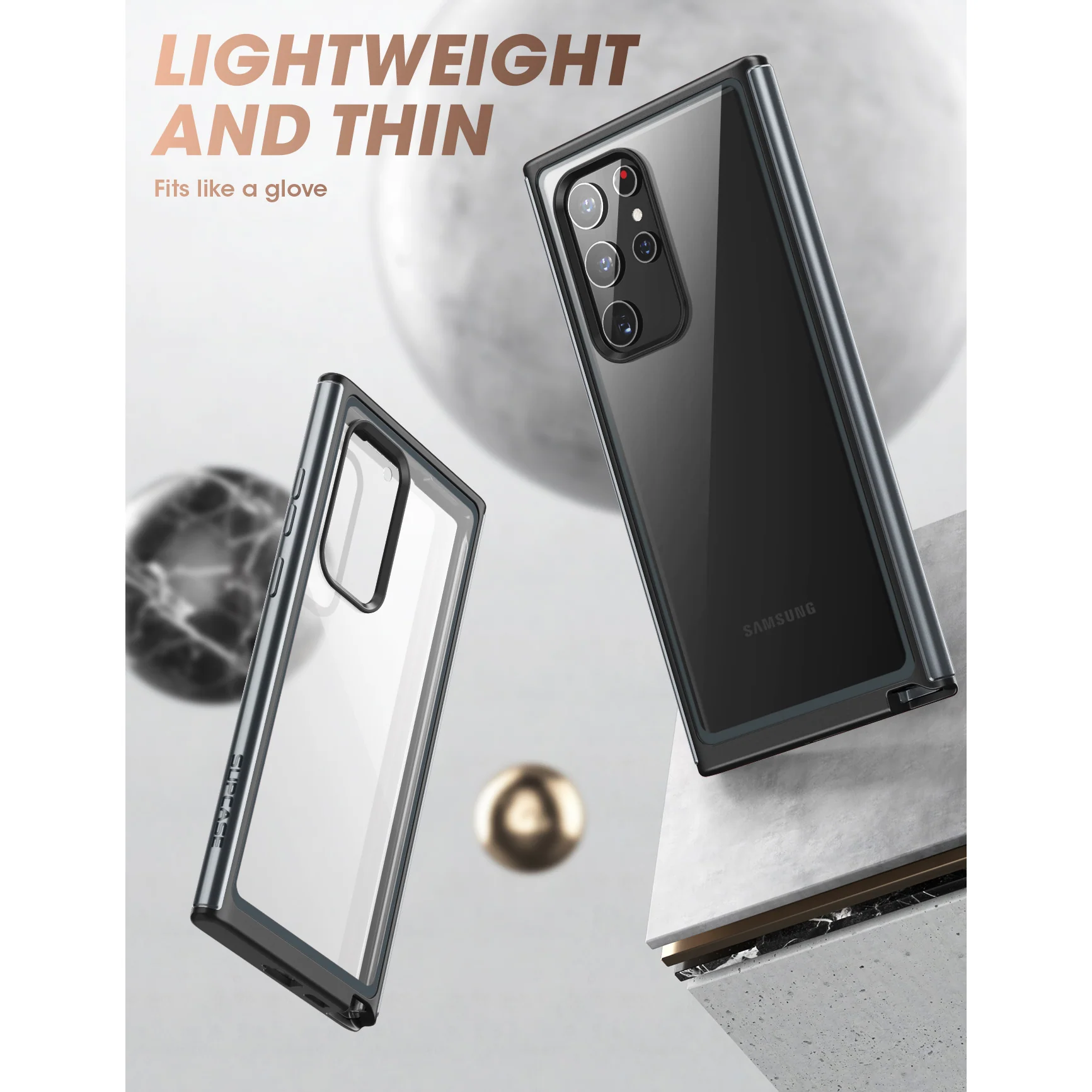 Galaxy S22 Ultra Unicorn Beetle EDGE XT Bumper Case-Black - Image 4