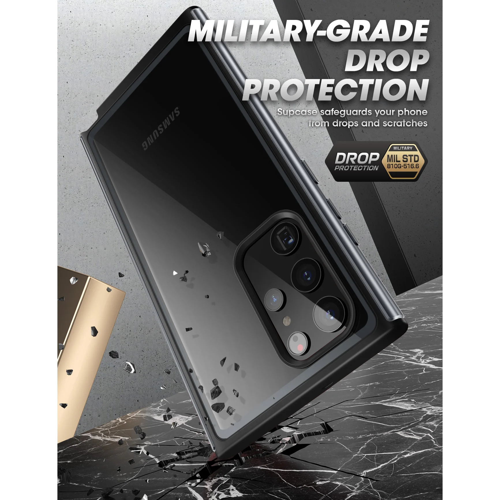Galaxy S22 Ultra Unicorn Beetle EDGE XT Bumper Case-Black - Image 5