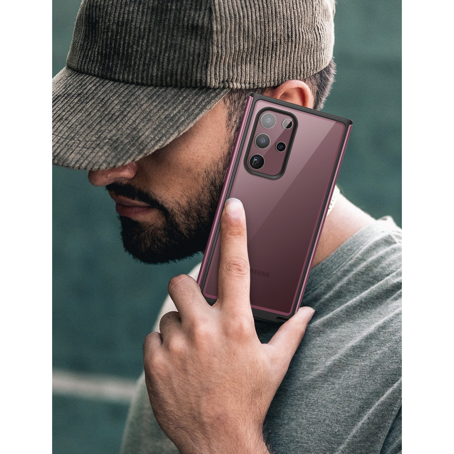 Galaxy S22 Ultra Unicorn Beetle EDGE XT Bumper Case-Burgundy - Image 9