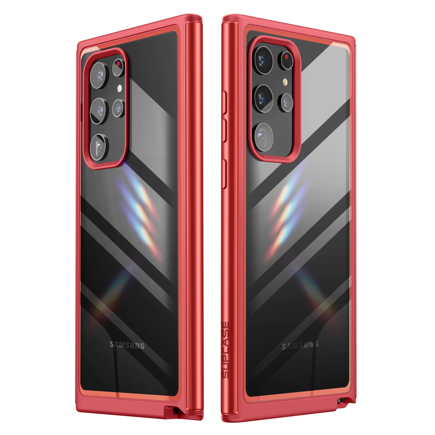 Galaxy S22 Ultra Unicorn Beetle EDGE XT Bumper Case-Metallic Red - Image 11