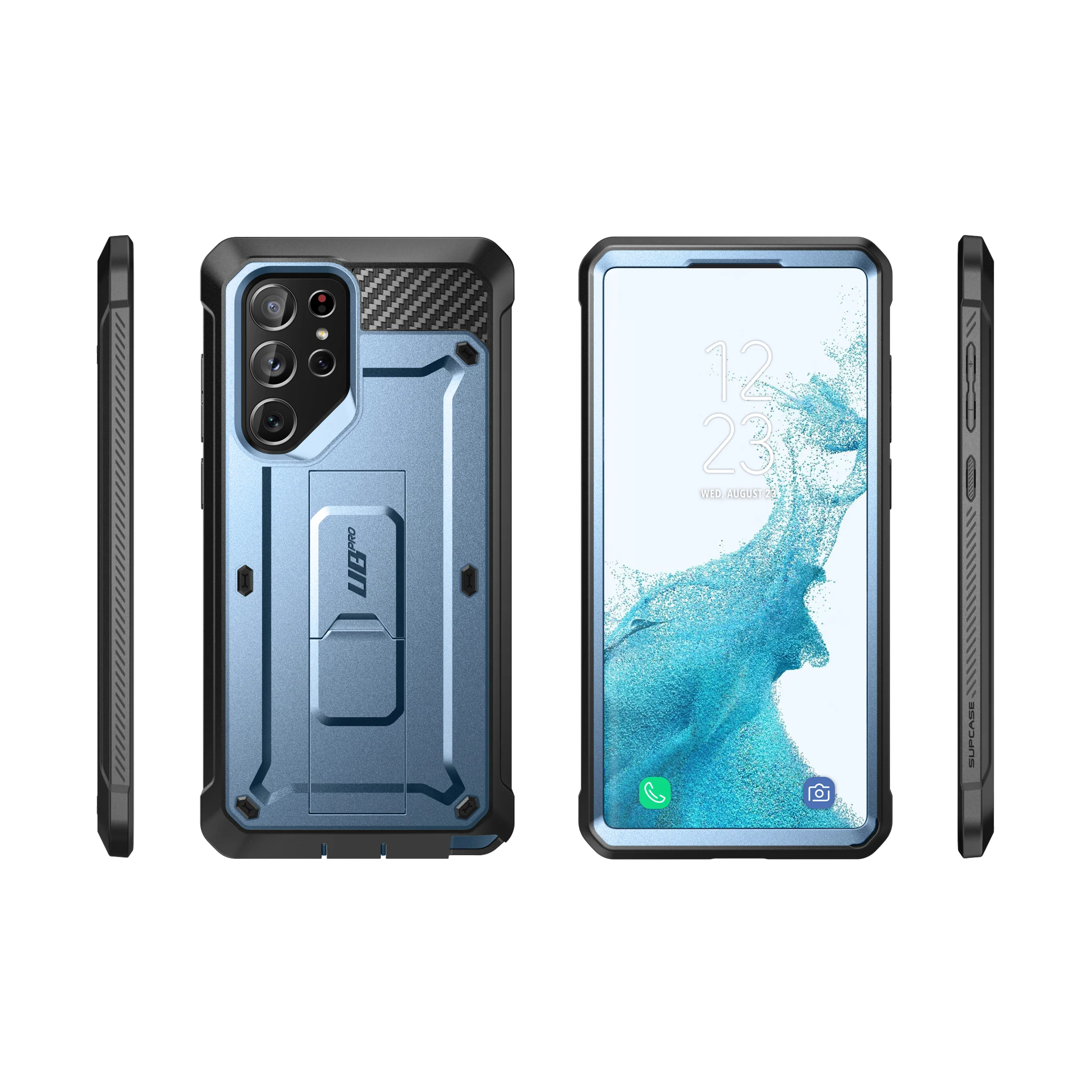 Galaxy S22 Ultra Unicorn Beetle PRO Rugged Case-Metallic Blue - Image 11