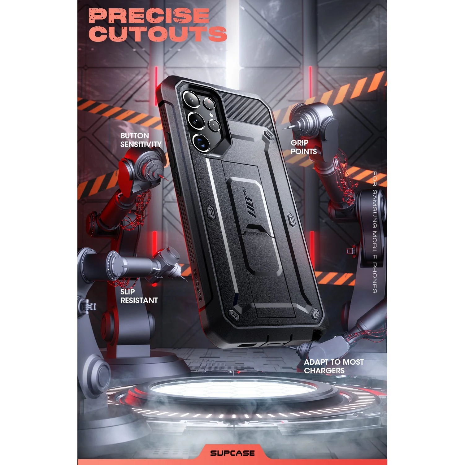Galaxy S22 Ultra Unicorn Beetle PRO Rugged Case(Open-Box)-Black - Image 7