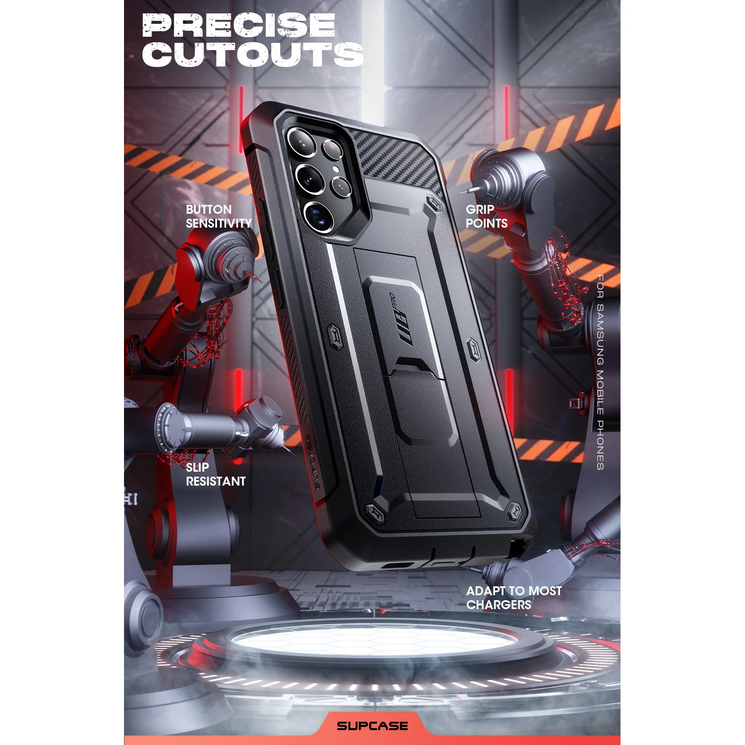 Galaxy S22 Ultra Unicorn Beetle PRO Screen Protector Case-Black - Image 9