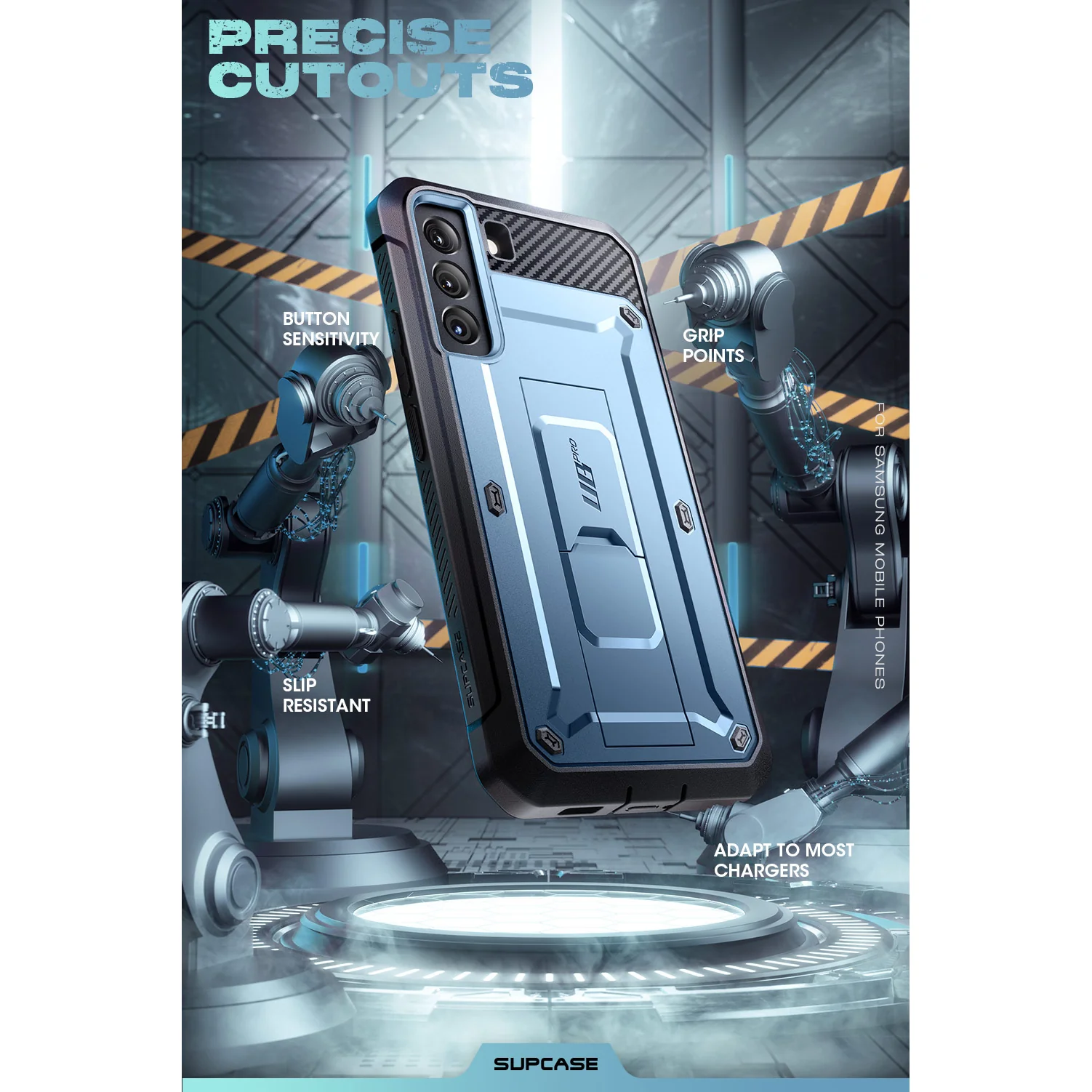 Galaxy S22 Unicorn Beetle PRO Rugged Case-Metallic Blue - Image 8