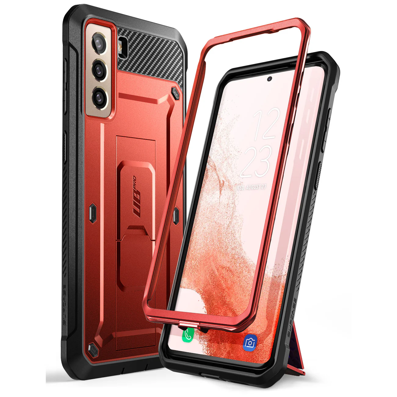 Galaxy S22 Unicorn Beetle PRO Rugged Case-Metallic Red - Image 3