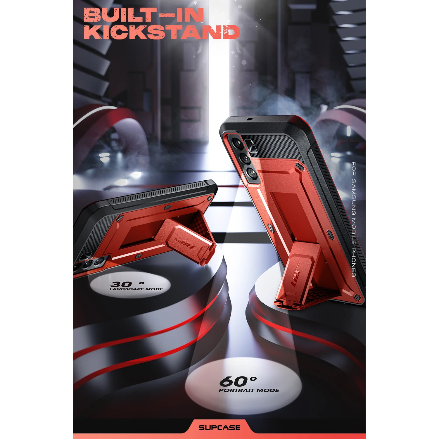 Galaxy S22 Unicorn Beetle PRO Rugged Case-Metallic Red - Image 5