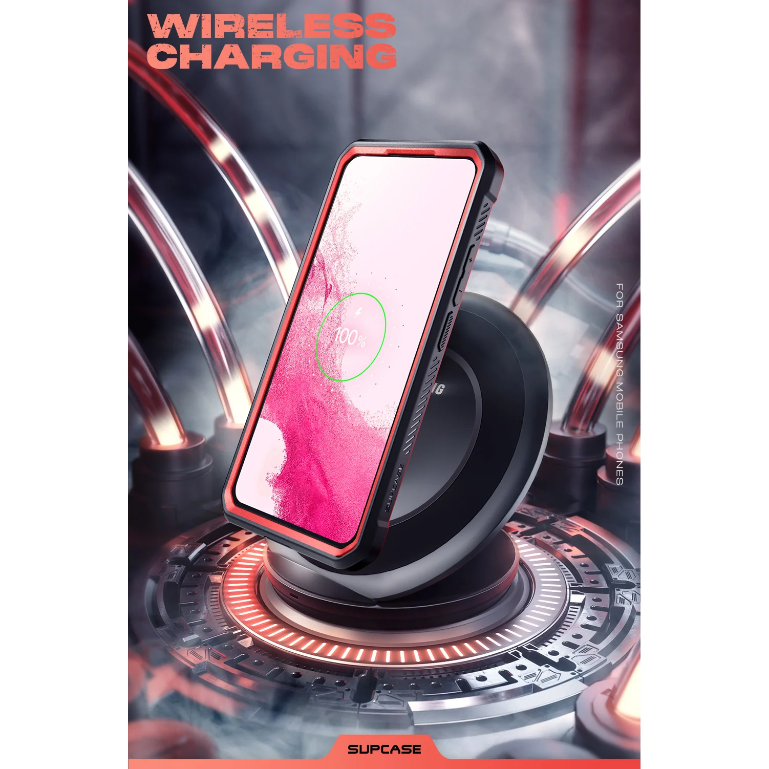 Galaxy S22 Unicorn Beetle PRO Rugged Case-Metallic Red - Image 9
