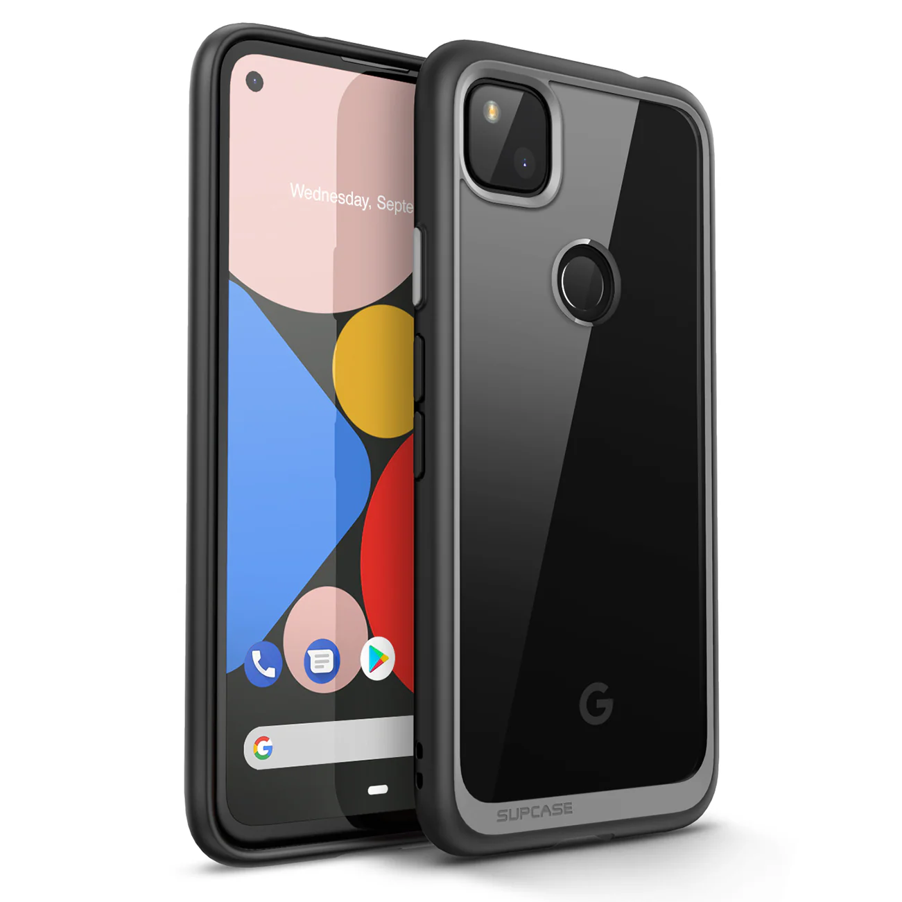 Google Pixel 4a (2020) Unicorn Beetle Style Clear Case-Black - Image 3