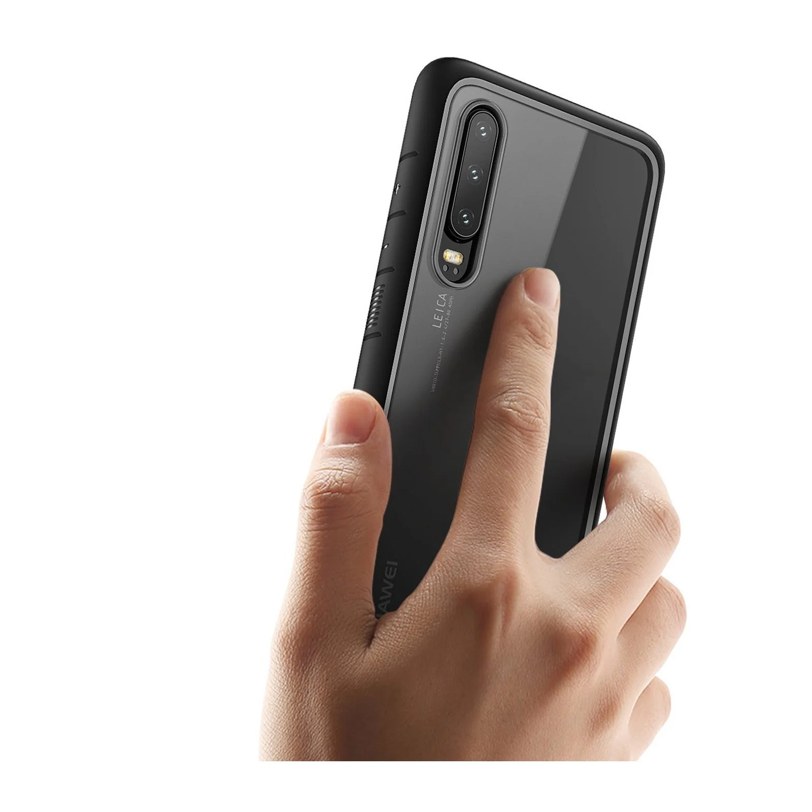 Huawei P30 Unicorn Beetle Style Slim Clear Case-Black - Image 6