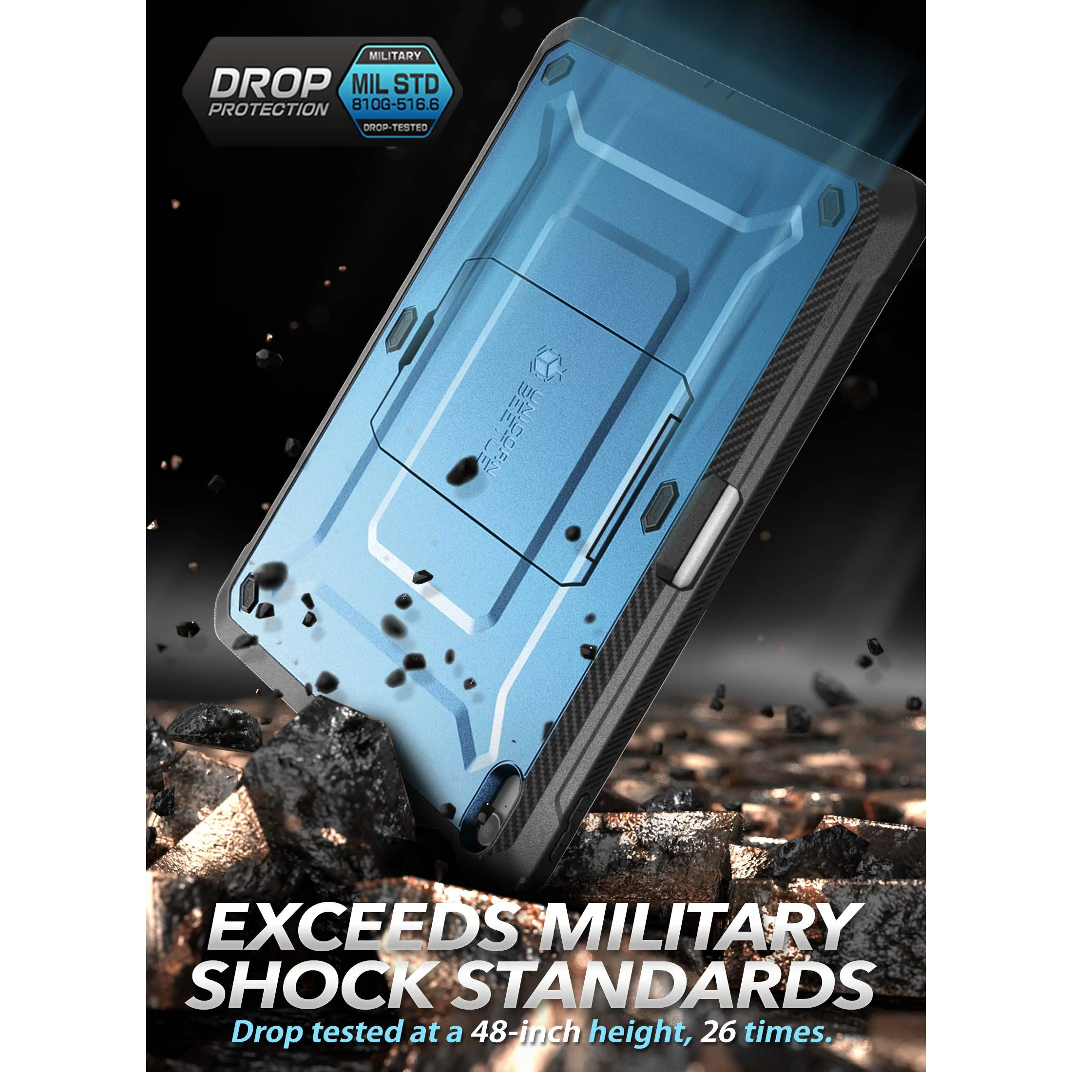 iPad 10.9" 2022 Unicorn Beetle PRO Rugged Kickstand Case(open box)-Metallic Blue - Image 3