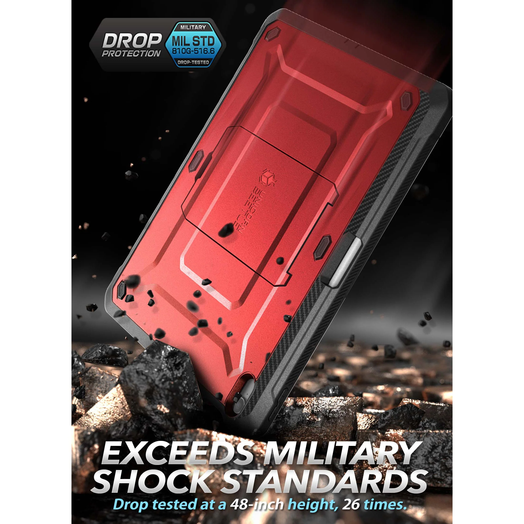 iPad 10.9" 2022 Unicorn Beetle PRO Rugged Kickstand Case(open box)-Metallic Red - Image 3