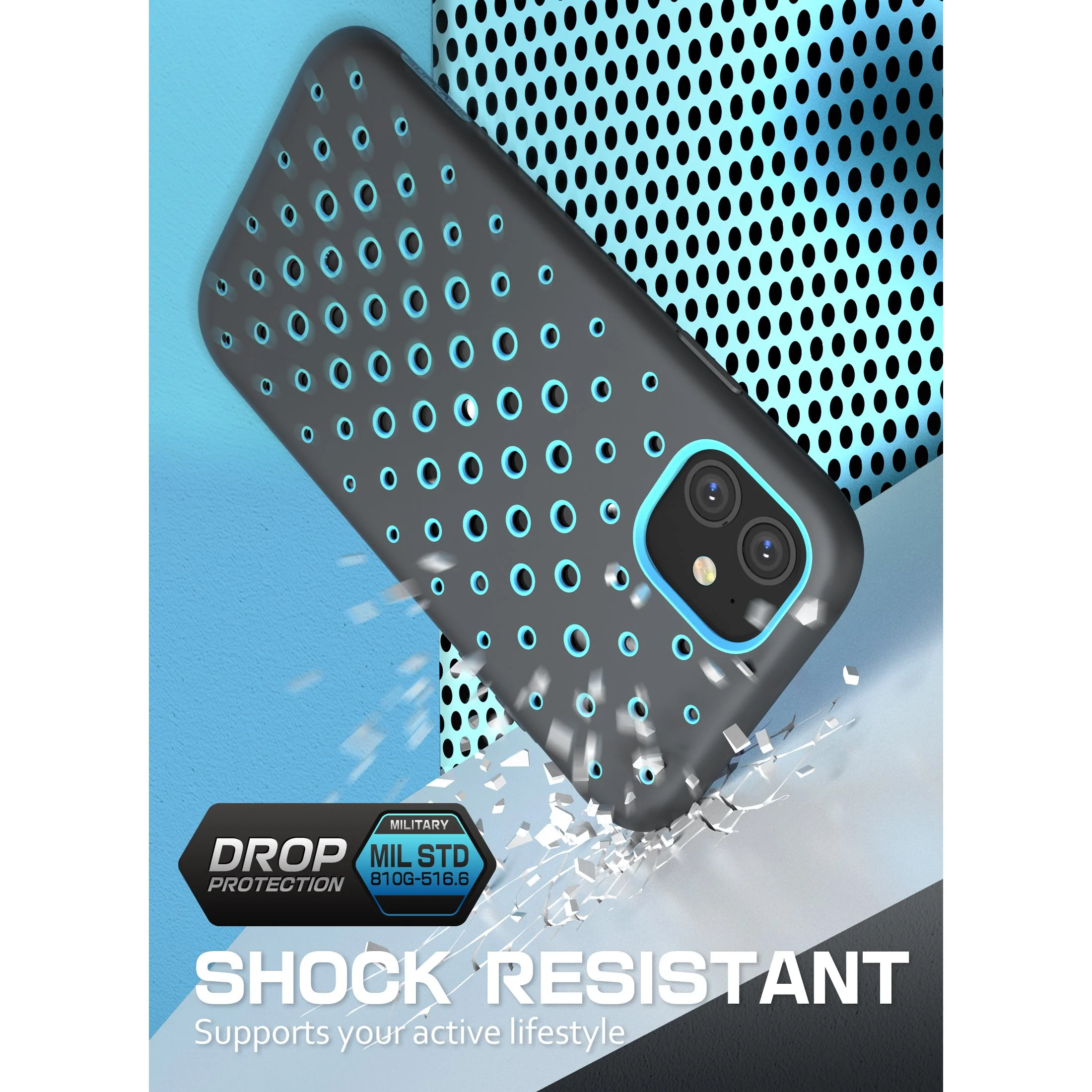 iPhone 11 6.1 inch Unicorn Beetle Sport Athletic Case-Blue - Image 4