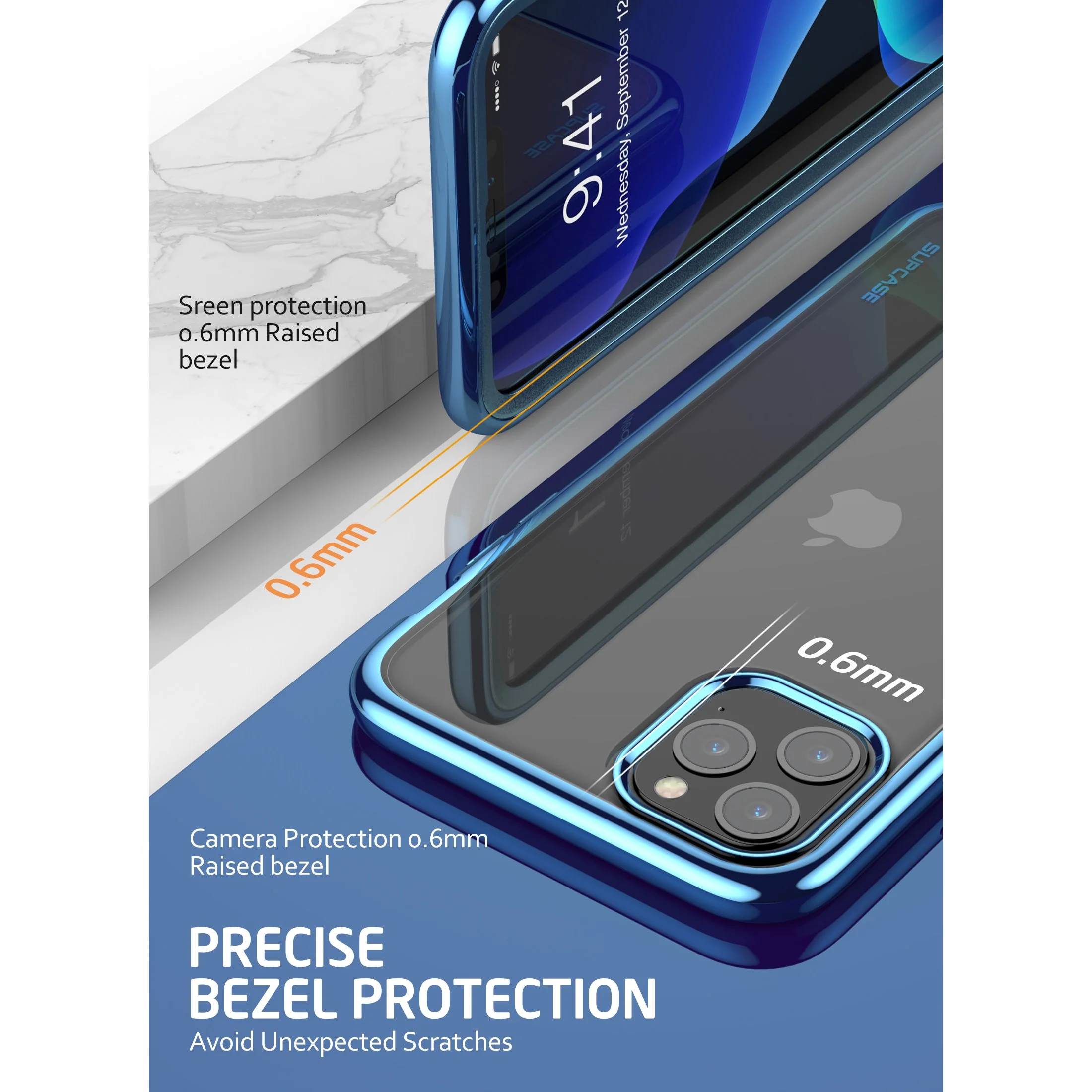 iPhone 11 Pro Max 6.5 inch Unicorn Beetle Electro Case-Blue - Image 4