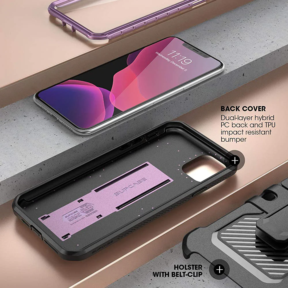 iPhone 11 Pro Max 6.5 inch Unicorn Beetle Pro Rugged Case-Metallic Purple - Image 5