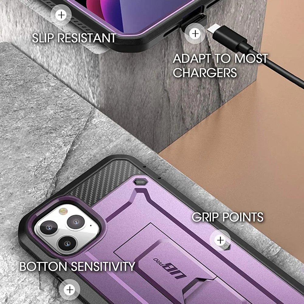 iPhone 11 Pro Max 6.5 inch Unicorn Beetle Pro Rugged Case-Metallic Purple - Image 7