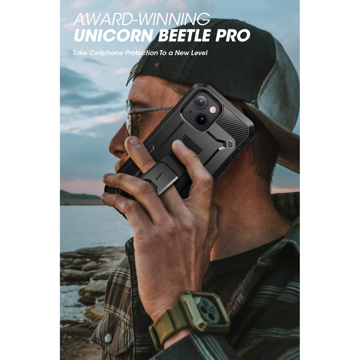 iPhone 13 mini 5.4 inch Unicorn Beetle Pro Rugged Case-Black - Image 9