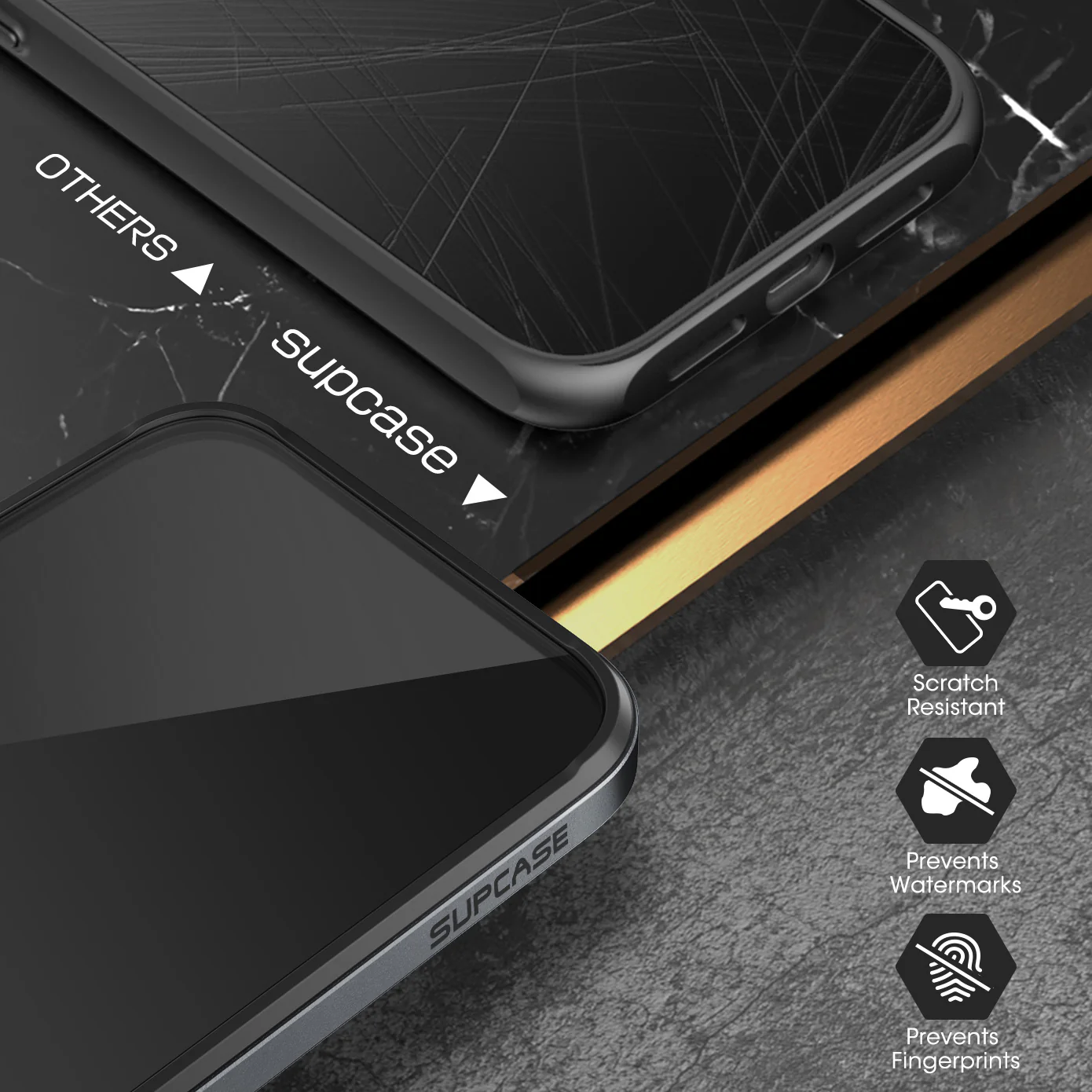 iPhone 13 Pro 6.1 inch Unicorn Beetle Edge with Screen Protector Clear Case-Black - Image 8