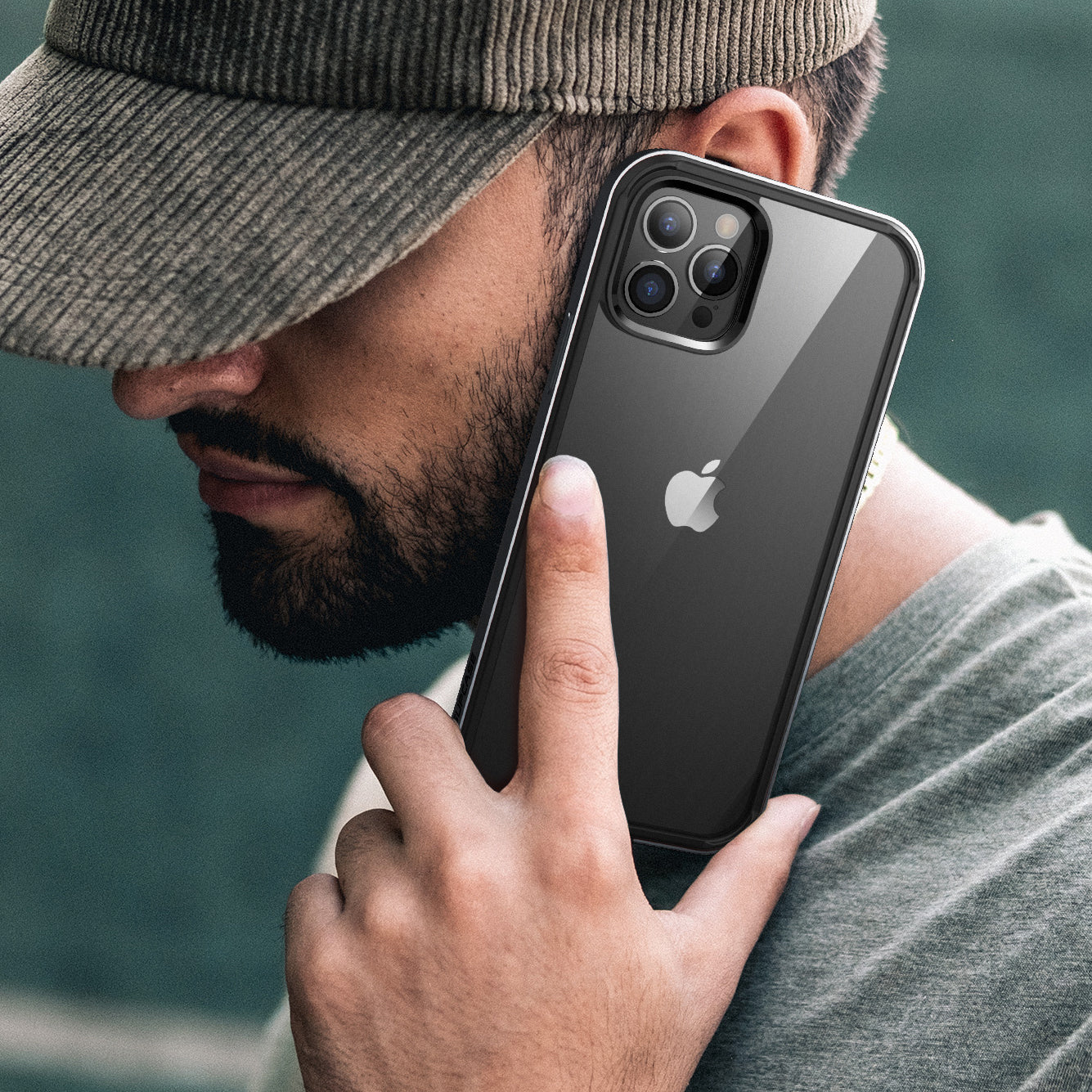 iPhone 13 Pro 6.1 inch Unicorn Beetle Edge with Screen Protector Clear Case-Black - Image 9