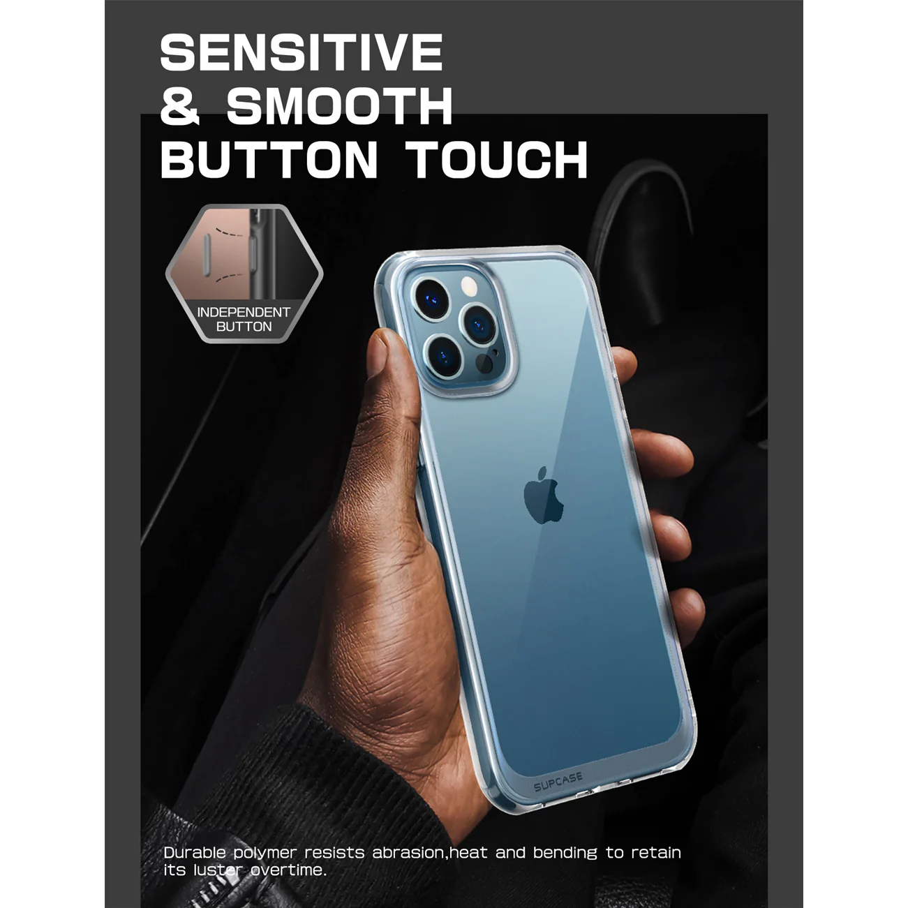 iPhone 13 Pro 6.1 inch Unicorn Beetle Style Slim Clear Case-Clear - Image 8