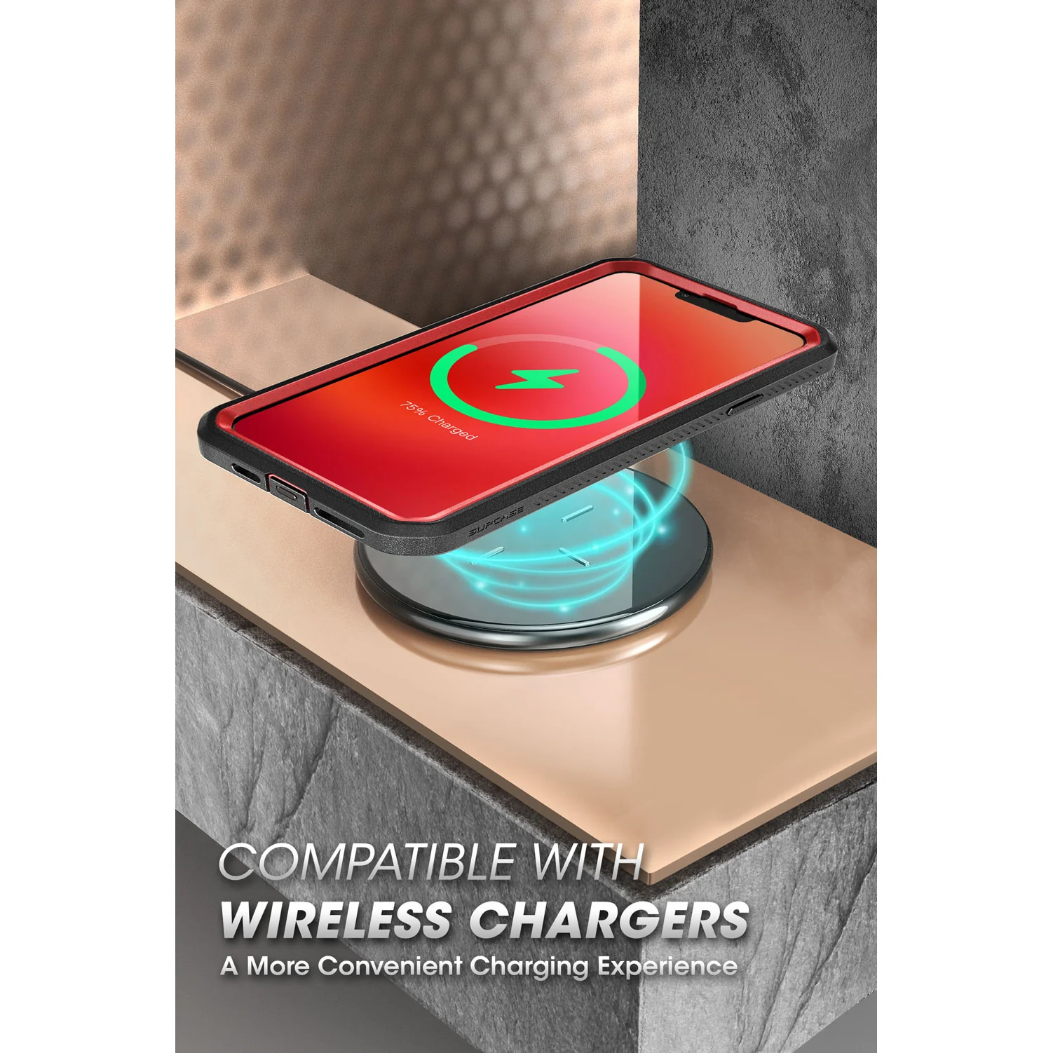 iPhone 13 Pro Max 6.7 inch Unicorn Beetle Pro Rugged Case-Metallic Red - Image 8