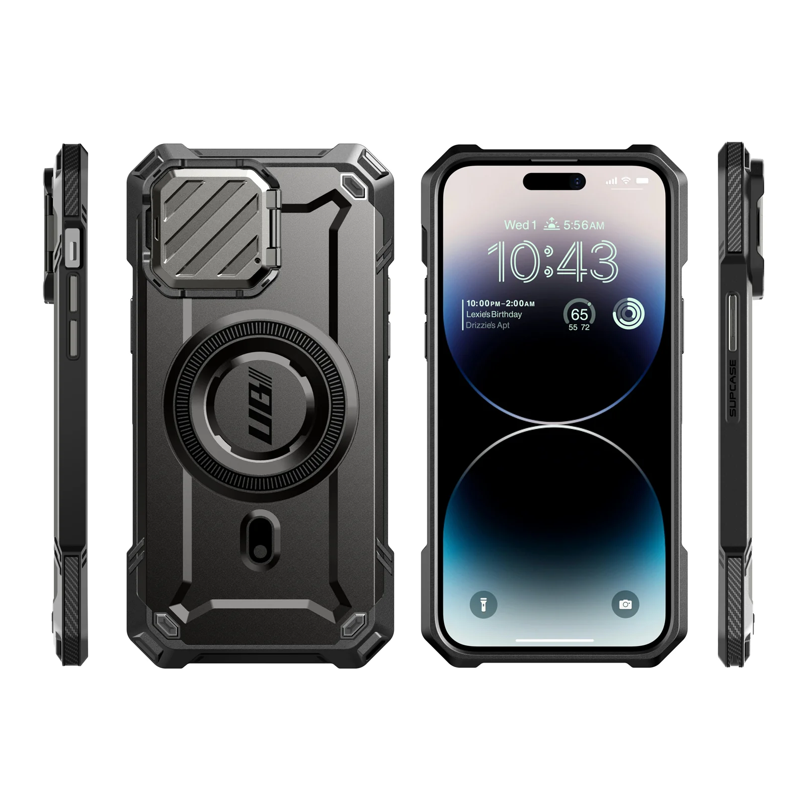iPhone 14 6.1 inch Unicorn Beetle MAG XT MagSafe & Camera Lens Protector Case-Black - Image 6