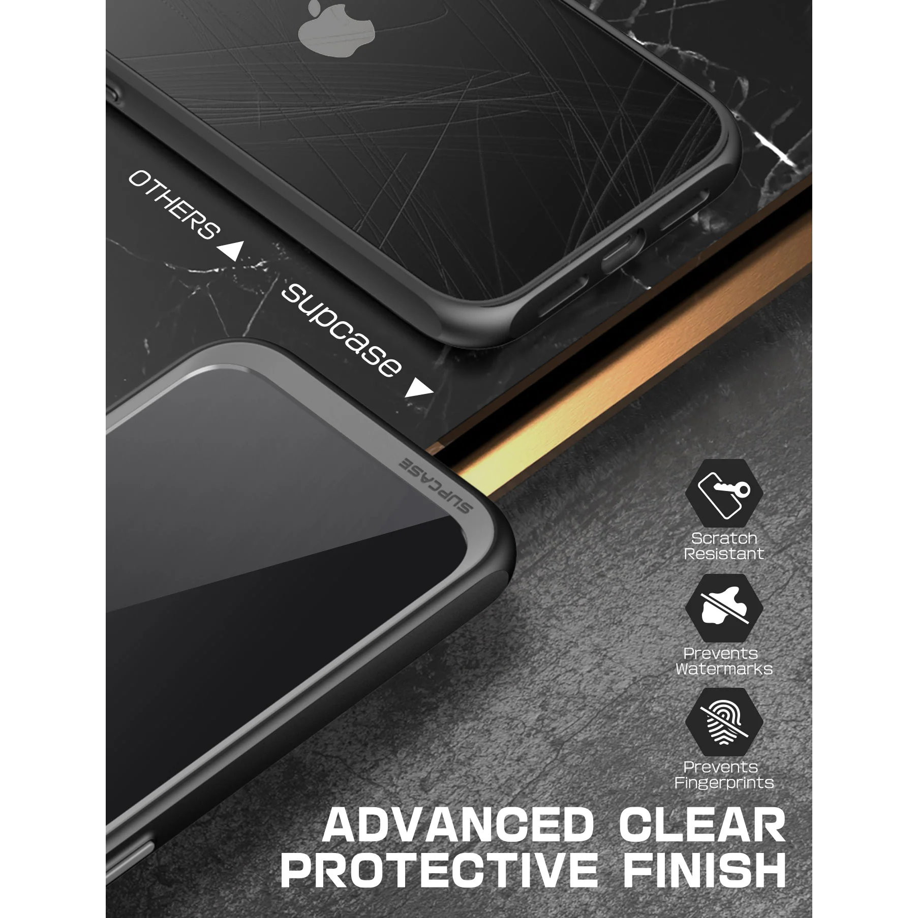 iPhone 14 6.1 inch Unicorn Beetle Style Slim Clear Case-Black - Image 6
