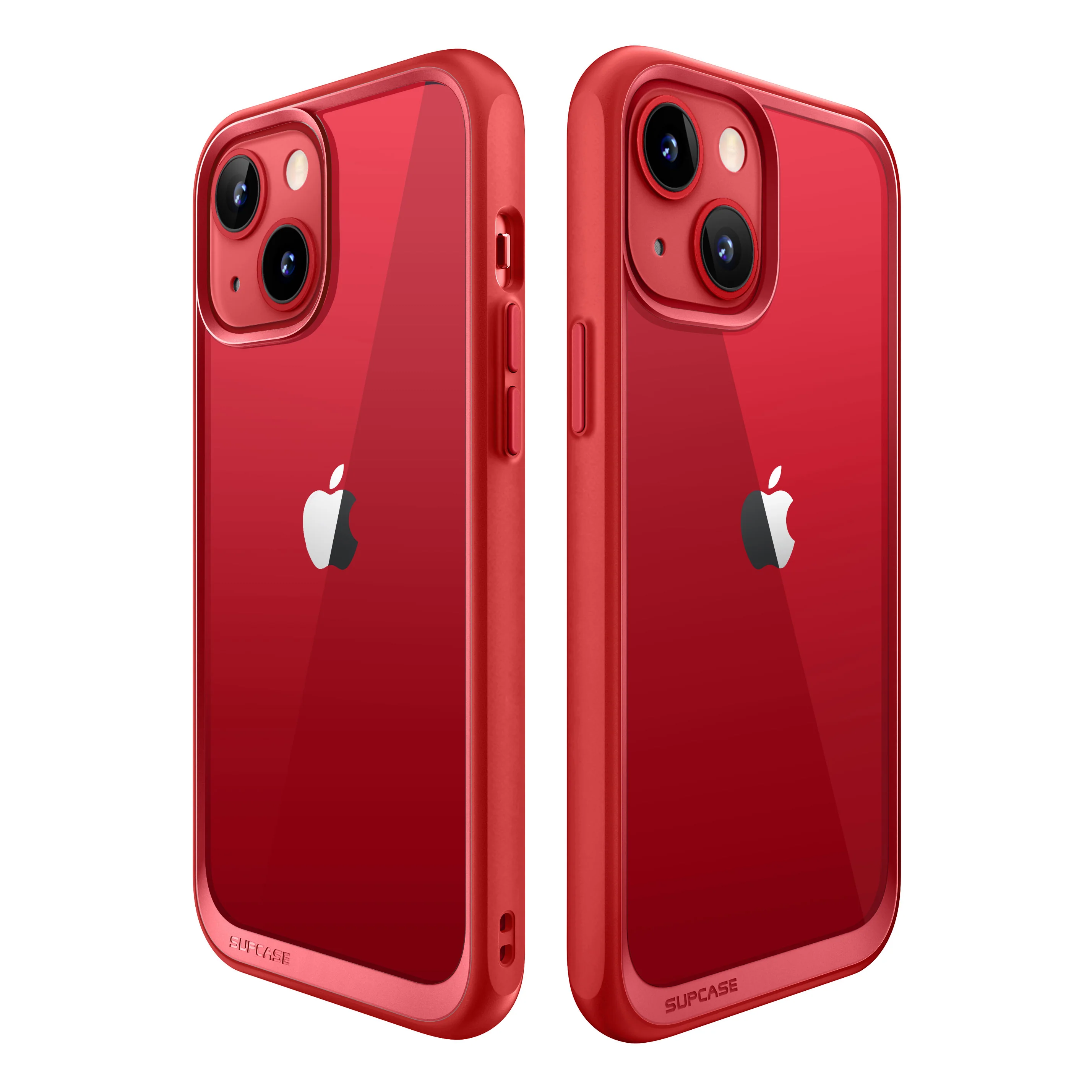 iPhone 14 6.1 inch Unicorn Beetle Style Slim Clear Case-Red - Image 10