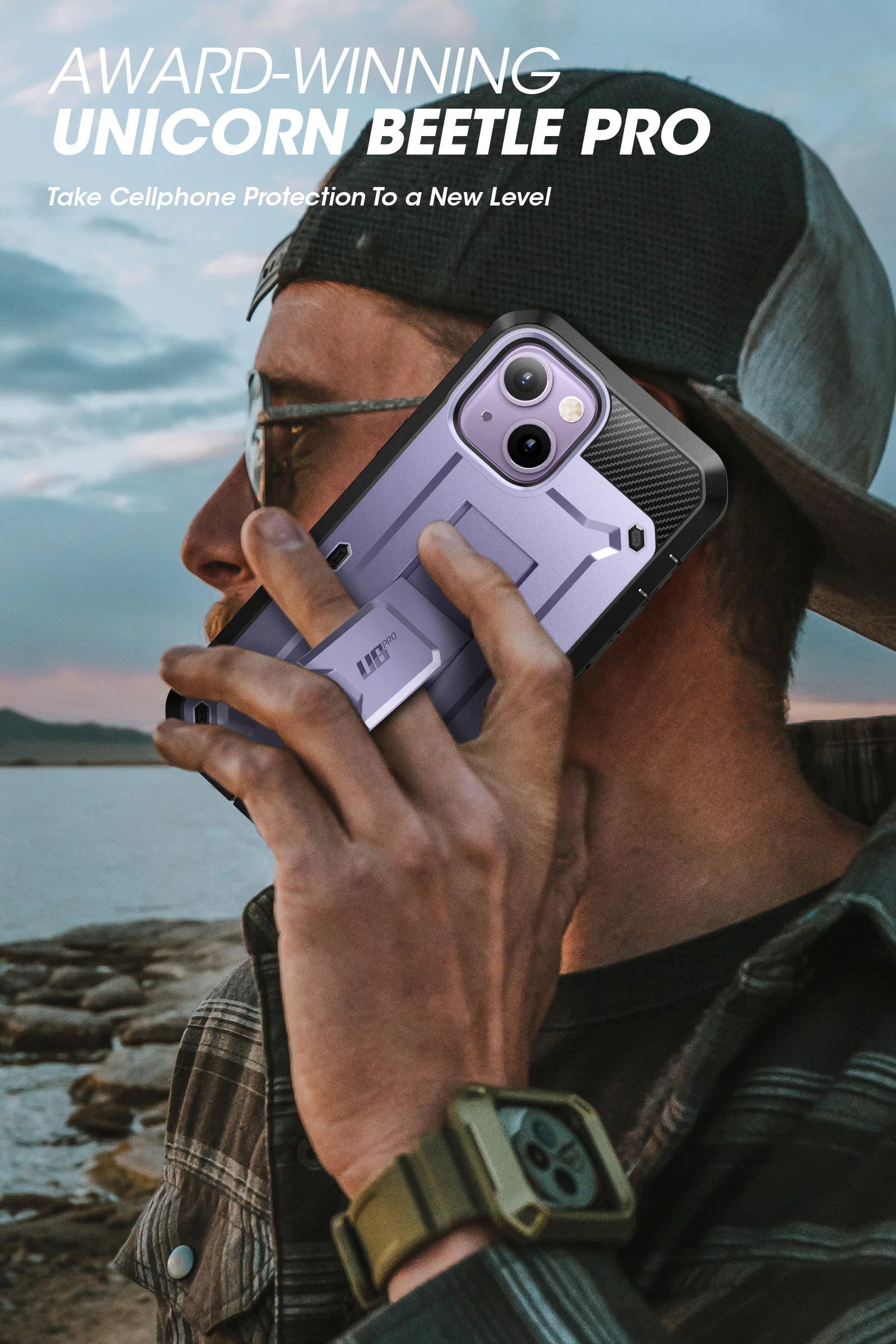 iPhone 14 Plus 6.7 inch Unicorn Beetle PRO Rugged Case-Deep Purple - Image 8
