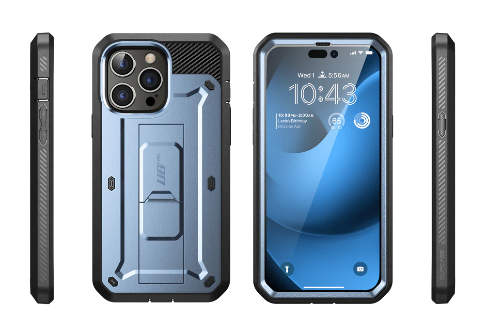 iPhone 14 Pro 6.1 inch Unicorn Beetle Pro Rugged Case-Metallic Blue - Image 10