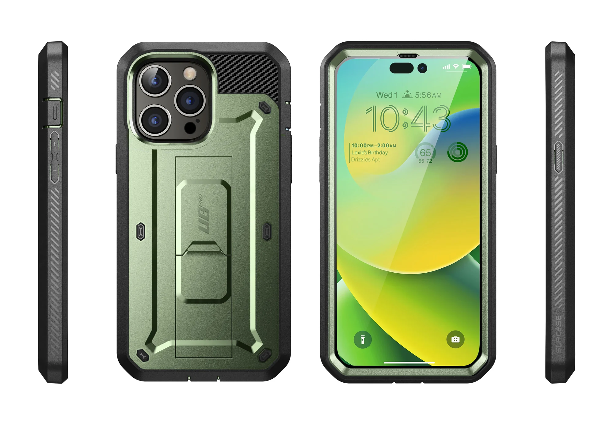 iPhone 14 Pro Max 6.7 inch Unicorn Beetle PRO Rugged Case-Dark Green - Image 10