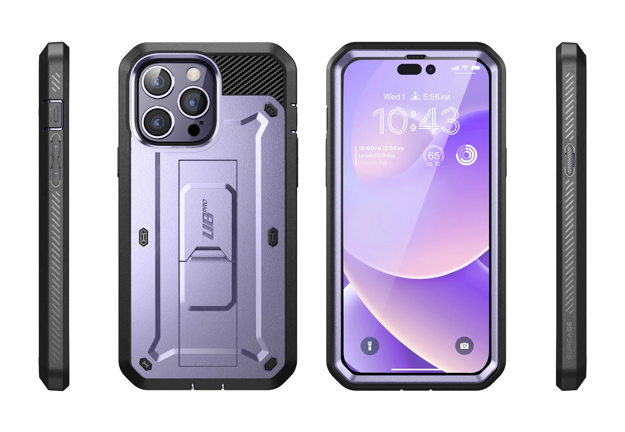 iPhone 14 Pro Max 6.7 inch Unicorn Beetle PRO Rugged Case-Deep Purple - Image 10