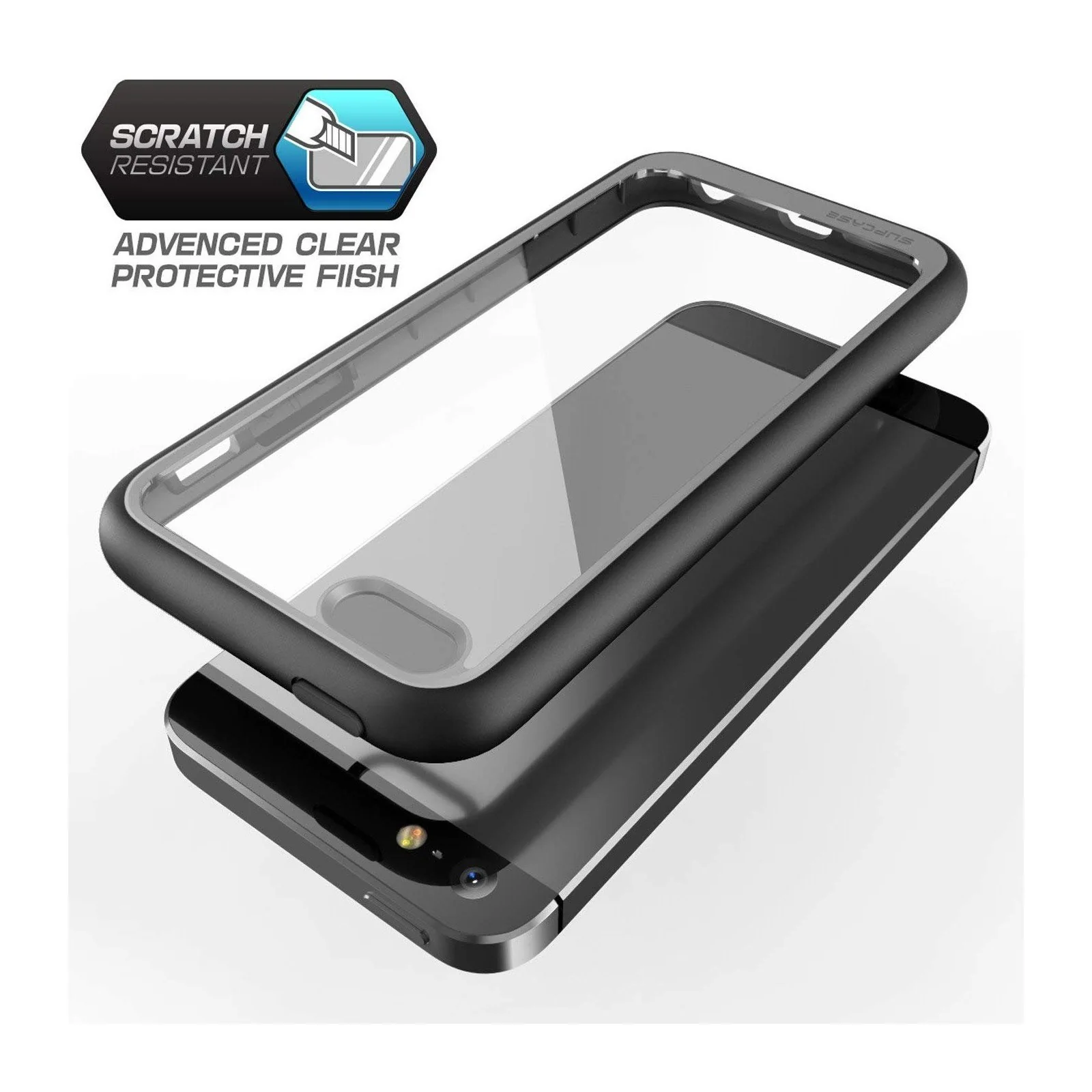 iPhone 5 Unicorn Beetle STYLE Slim Clear Case-Black - Image 3