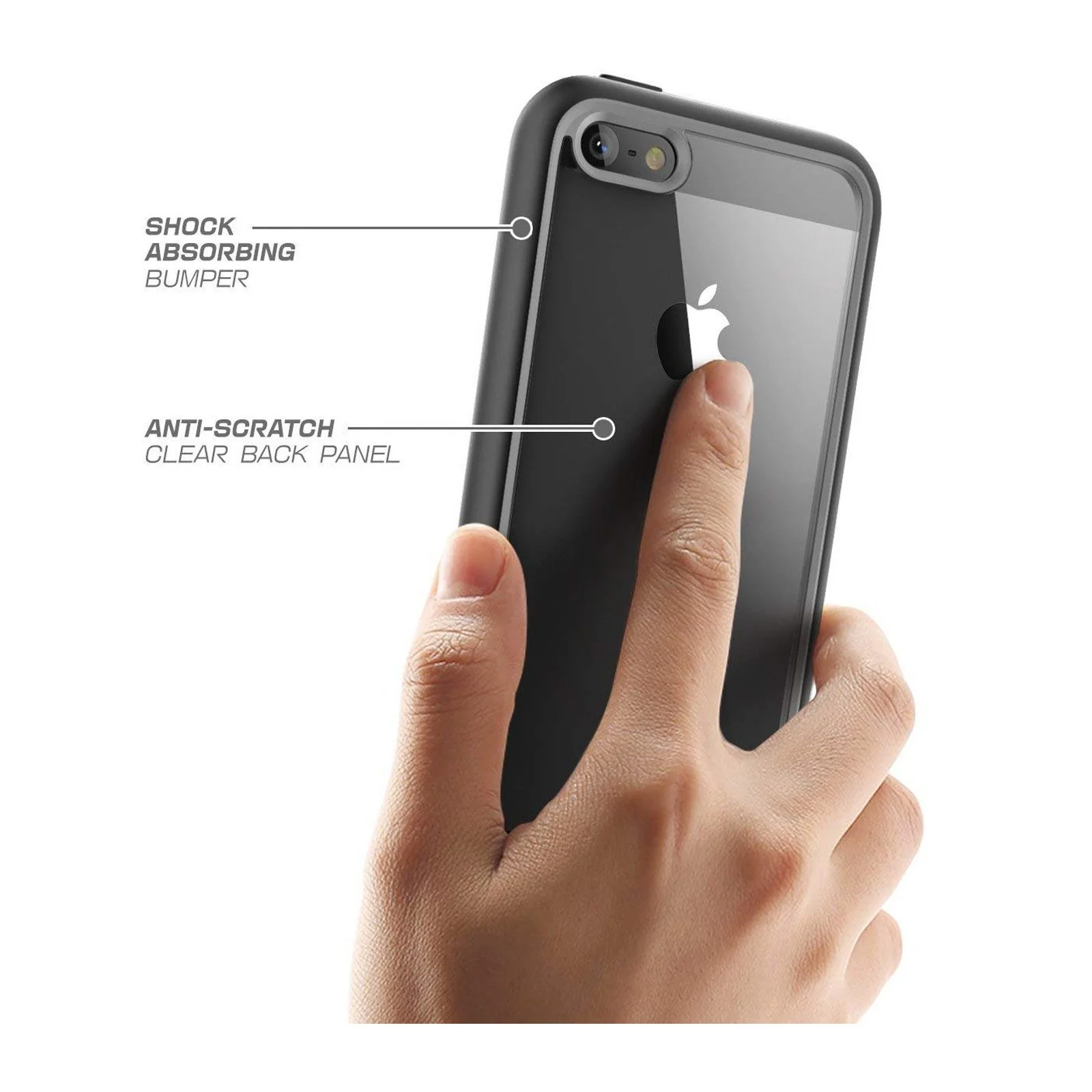 iPhone 5 Unicorn Beetle STYLE Slim Clear Case-Black - Image 5