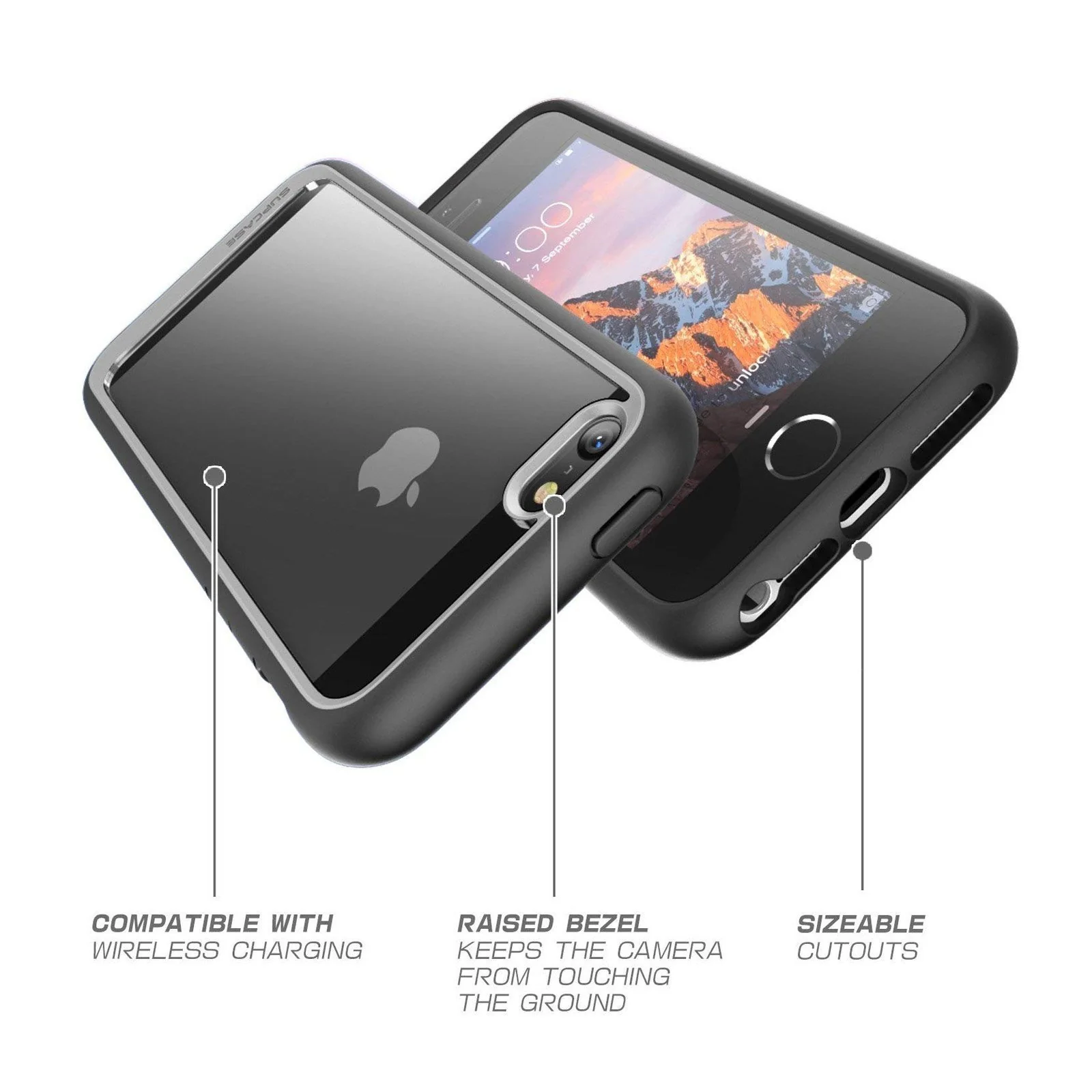 iPhone 5 Unicorn Beetle STYLE Slim Clear Case-Black - Image 6