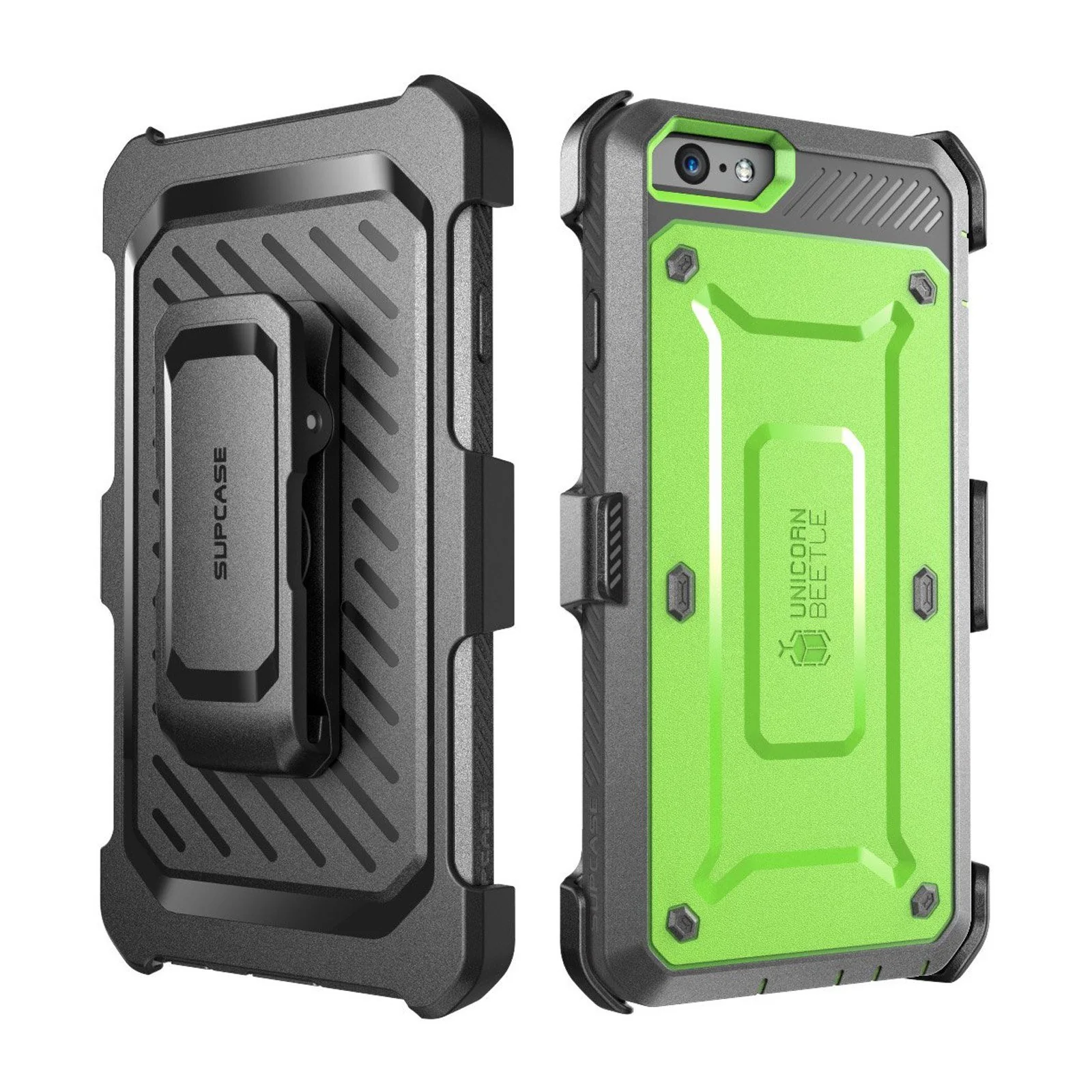 iPhone 6 / 6S Unicorn Beetle Pro Full Body Rugged Holster Case with Screen Protector-Green - Image 3