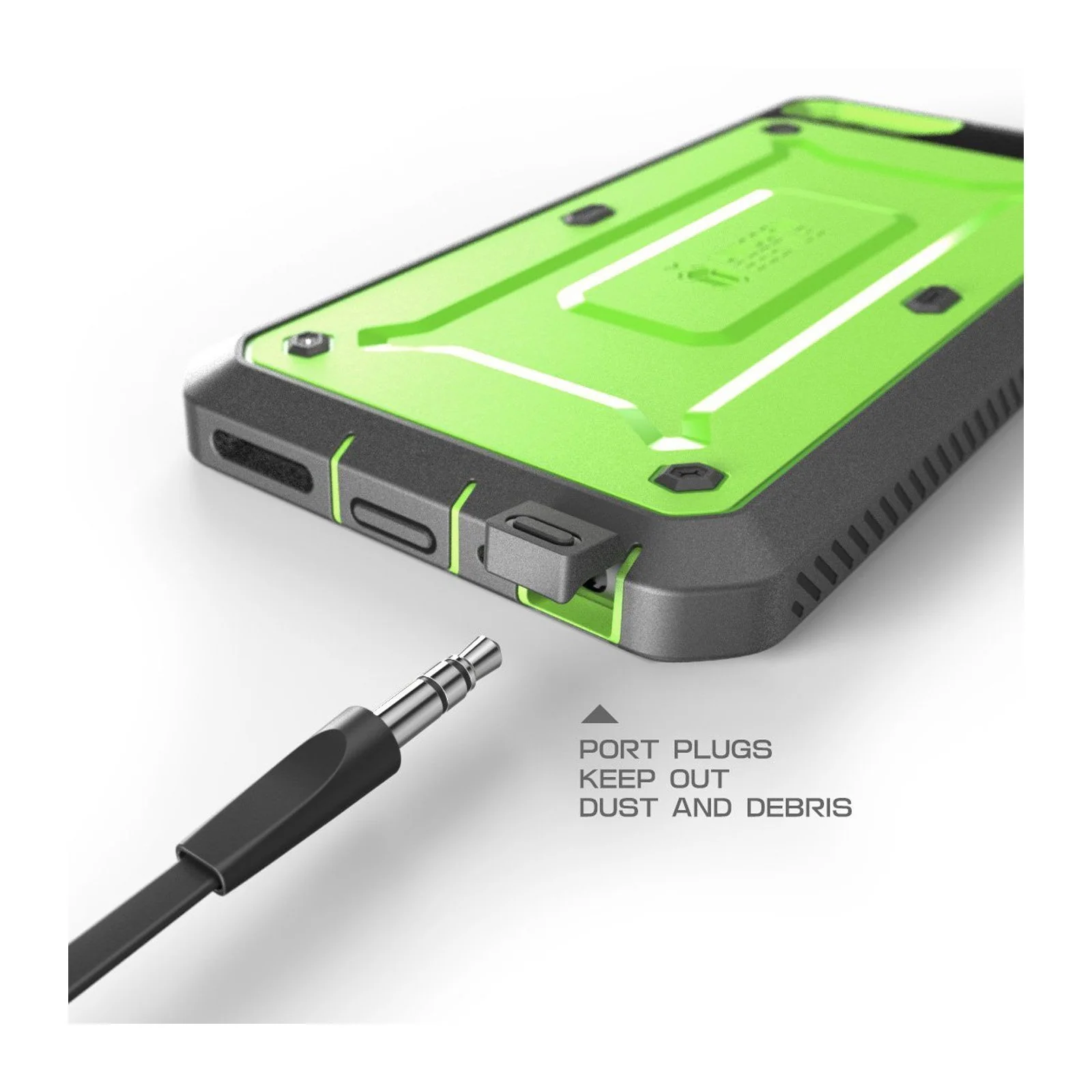 iPhone 6 / 6S Unicorn Beetle Pro Full Body Rugged Holster Case with Screen Protector-Green - Image 4